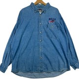 Vintage Buffalo Bills Jean Button Up Shirt XXL