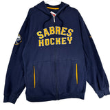 Vintage Buffalo Sabres Embroidered Zip Hoodie Sweatshirt XL
