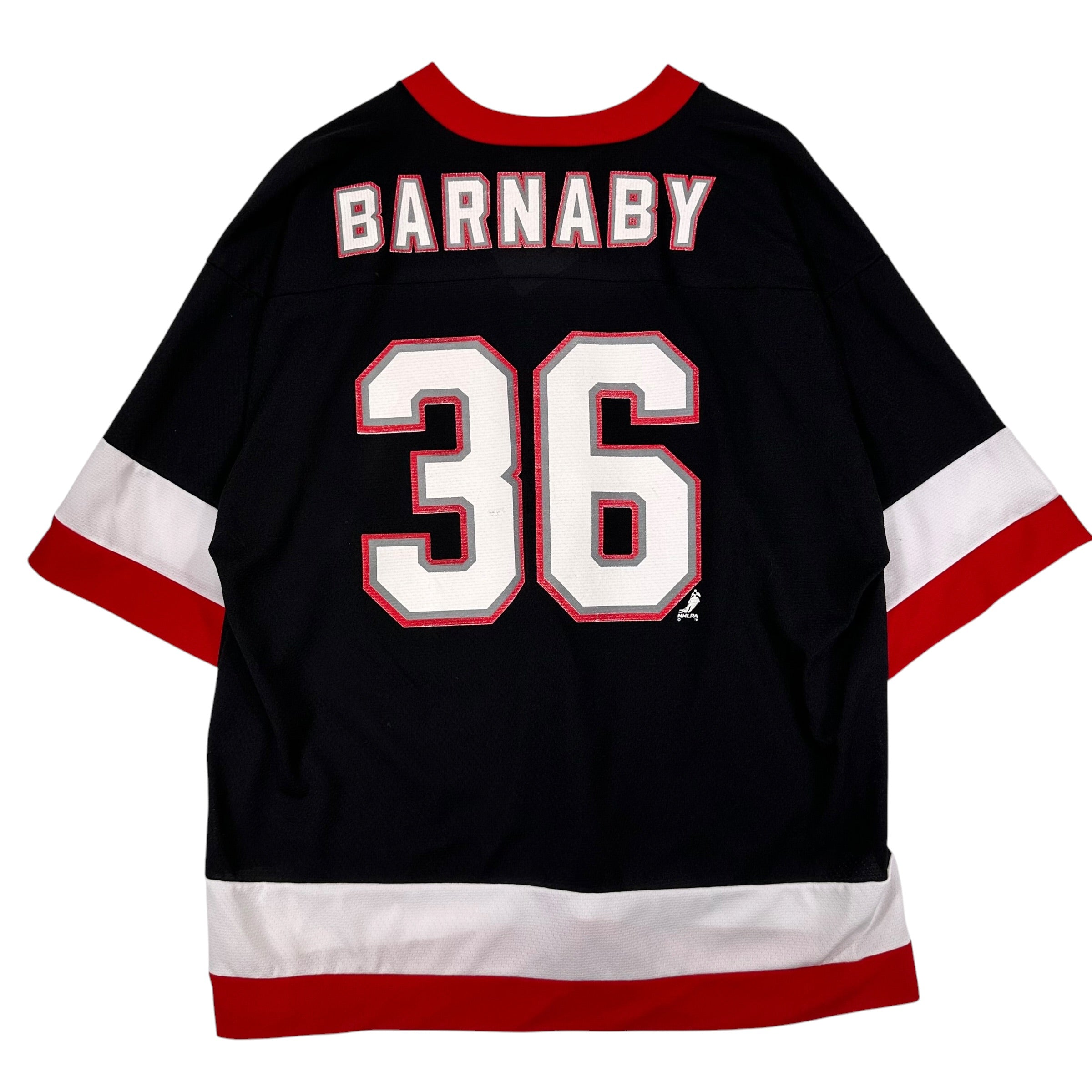 Vintage Buffalo Sabres Matt Barnaby Jersey XL