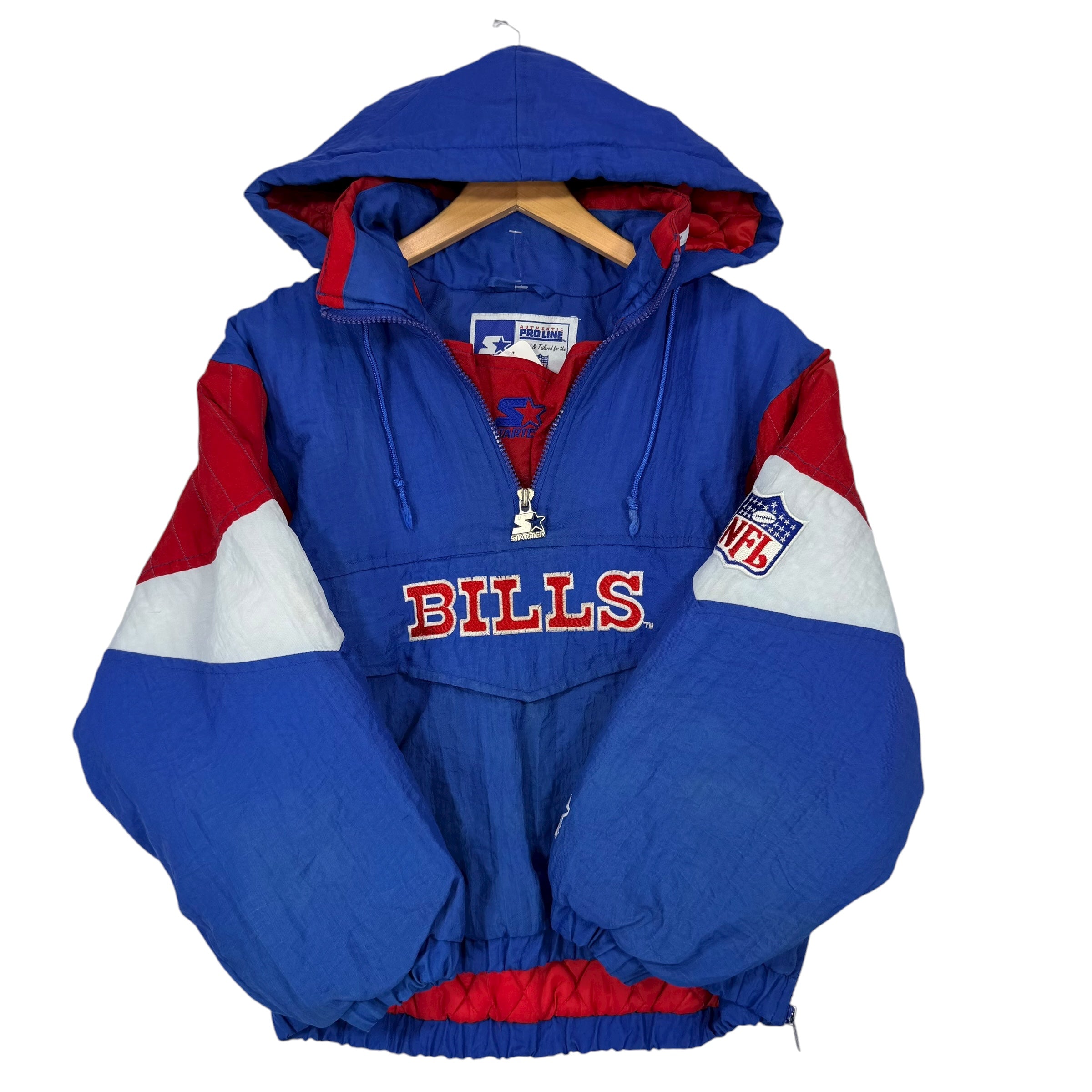 ********Vintage Buffalo Bills Starter Pullover Puffer Jacket Small