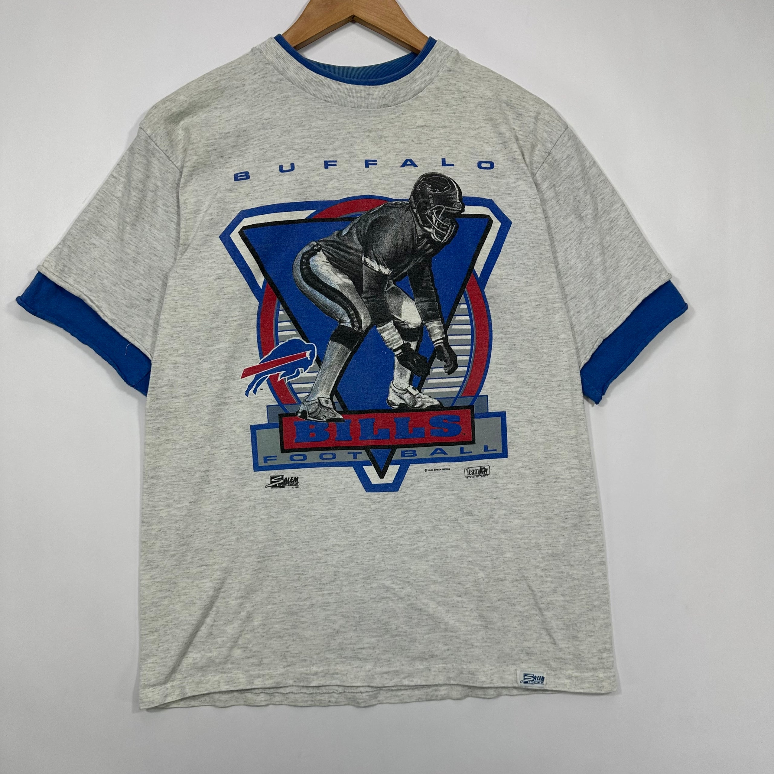 Vintage Buffalo Bills Salem Double Sleeve Shirt Large