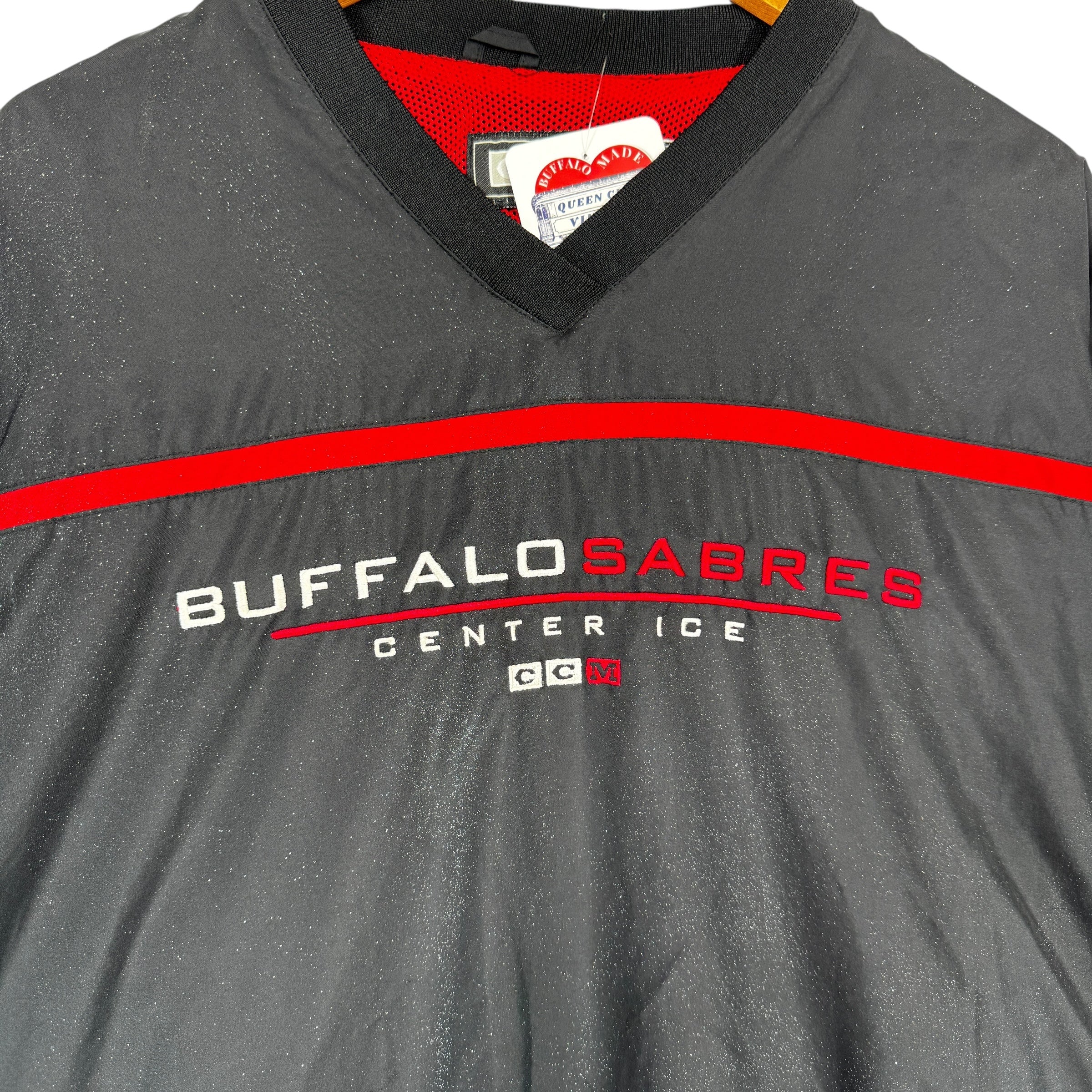 Vintage Buffalo Sabres Pullover Windbreaker Jacket Large