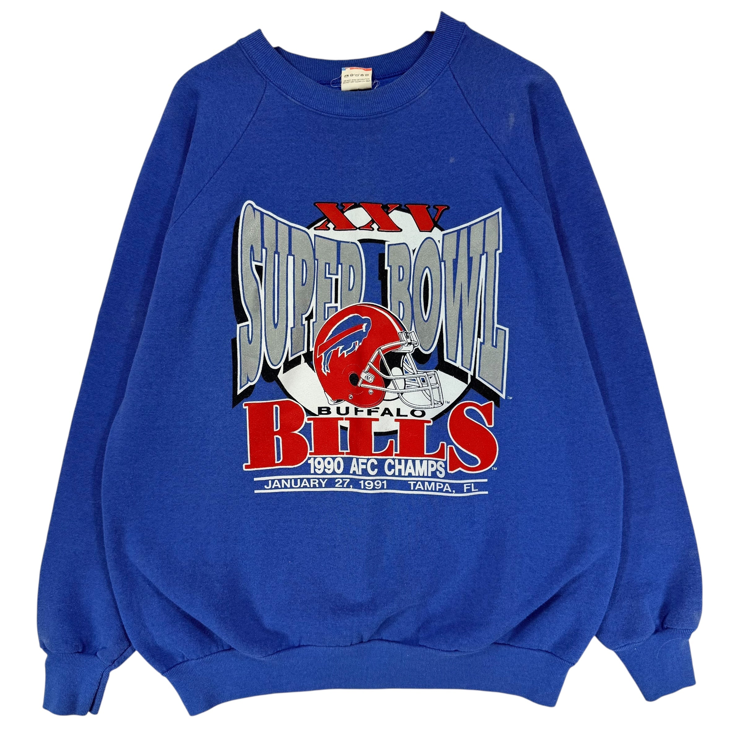 Vintage Buffalo Bills 1991 Super Bowl Crewneck Sweatshirt Large
