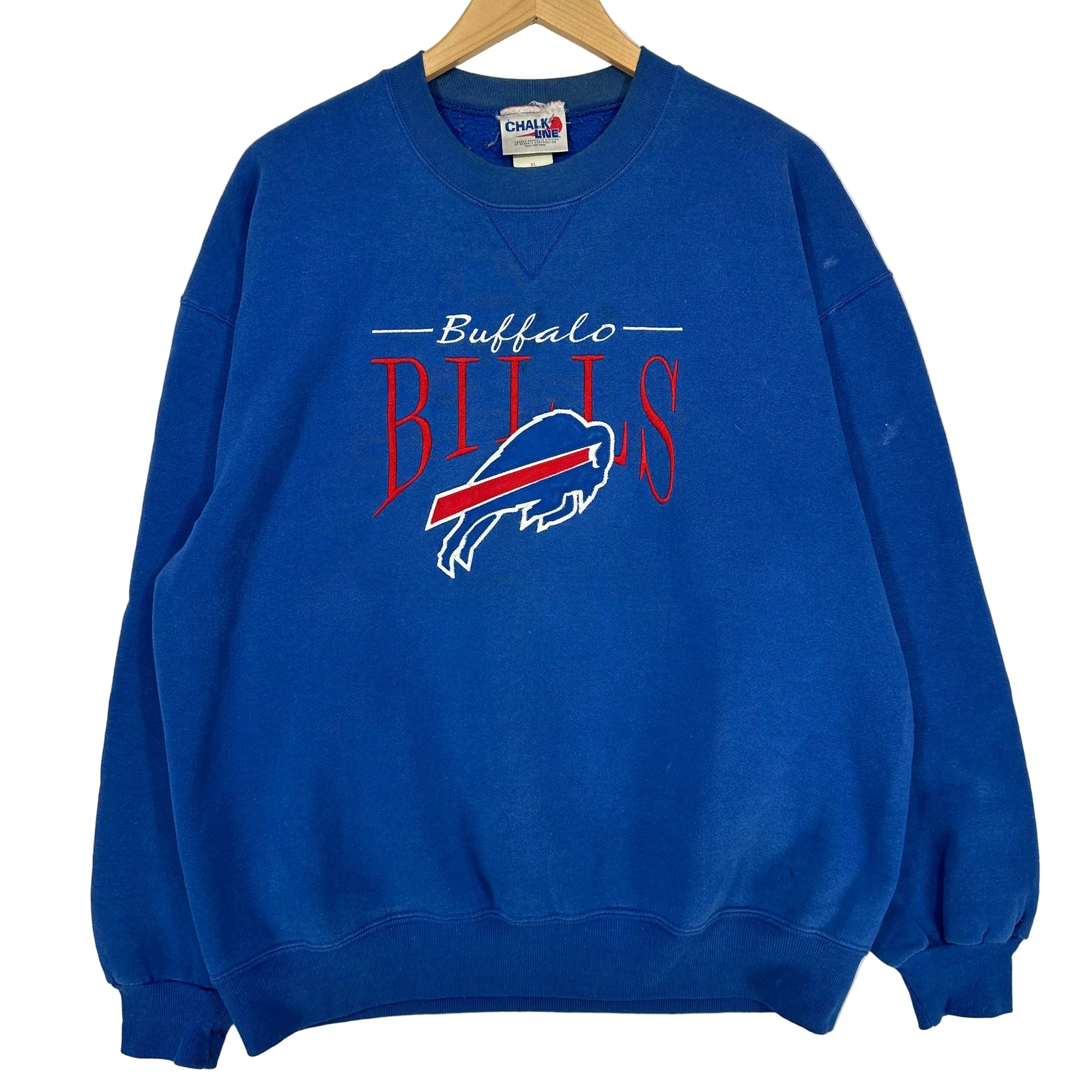 Vintage Buffalo Bills Embroidered Crewneck Sweatshirt XL