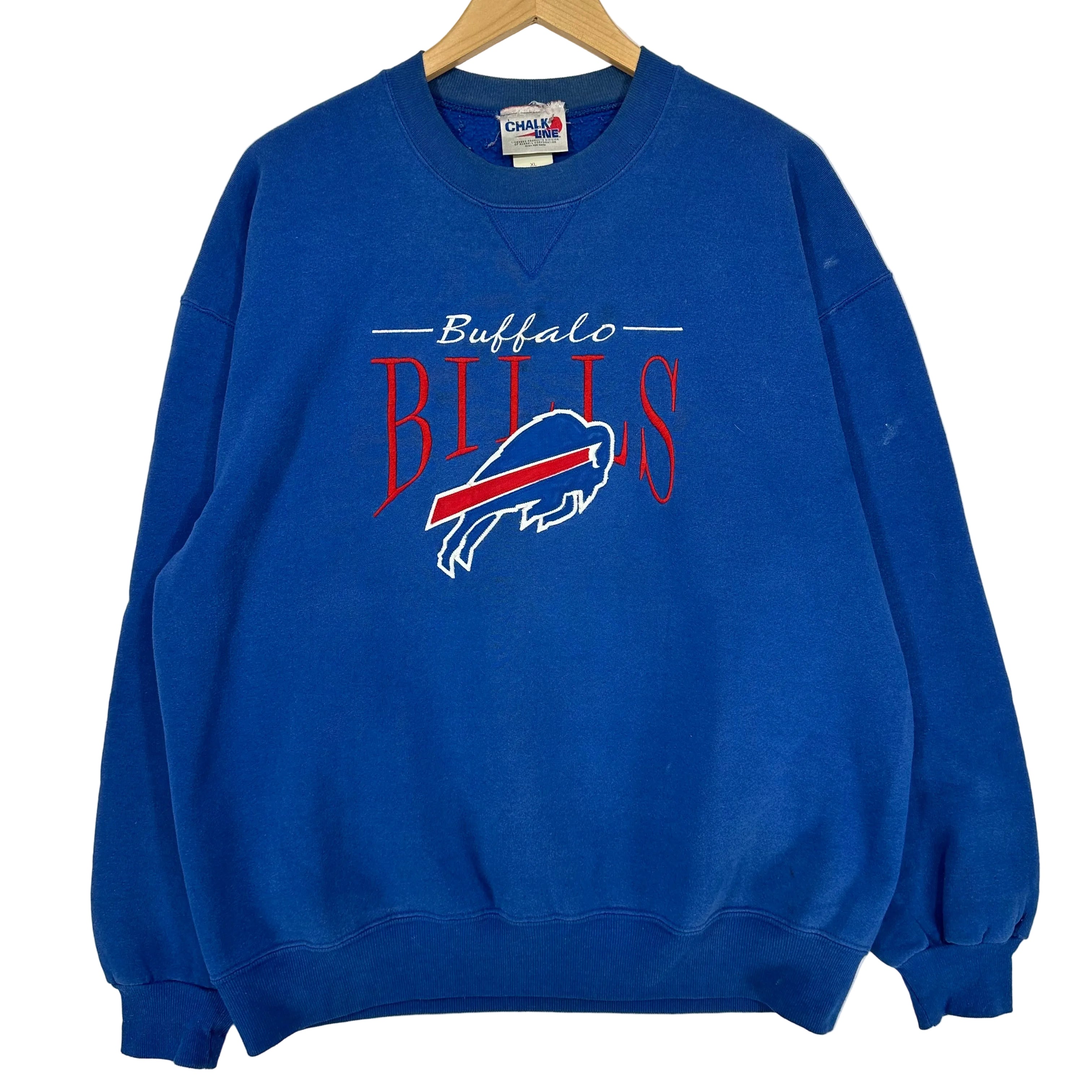 Vintage Buffalo Bills Embroidered Crewneck Sweatshirt XL