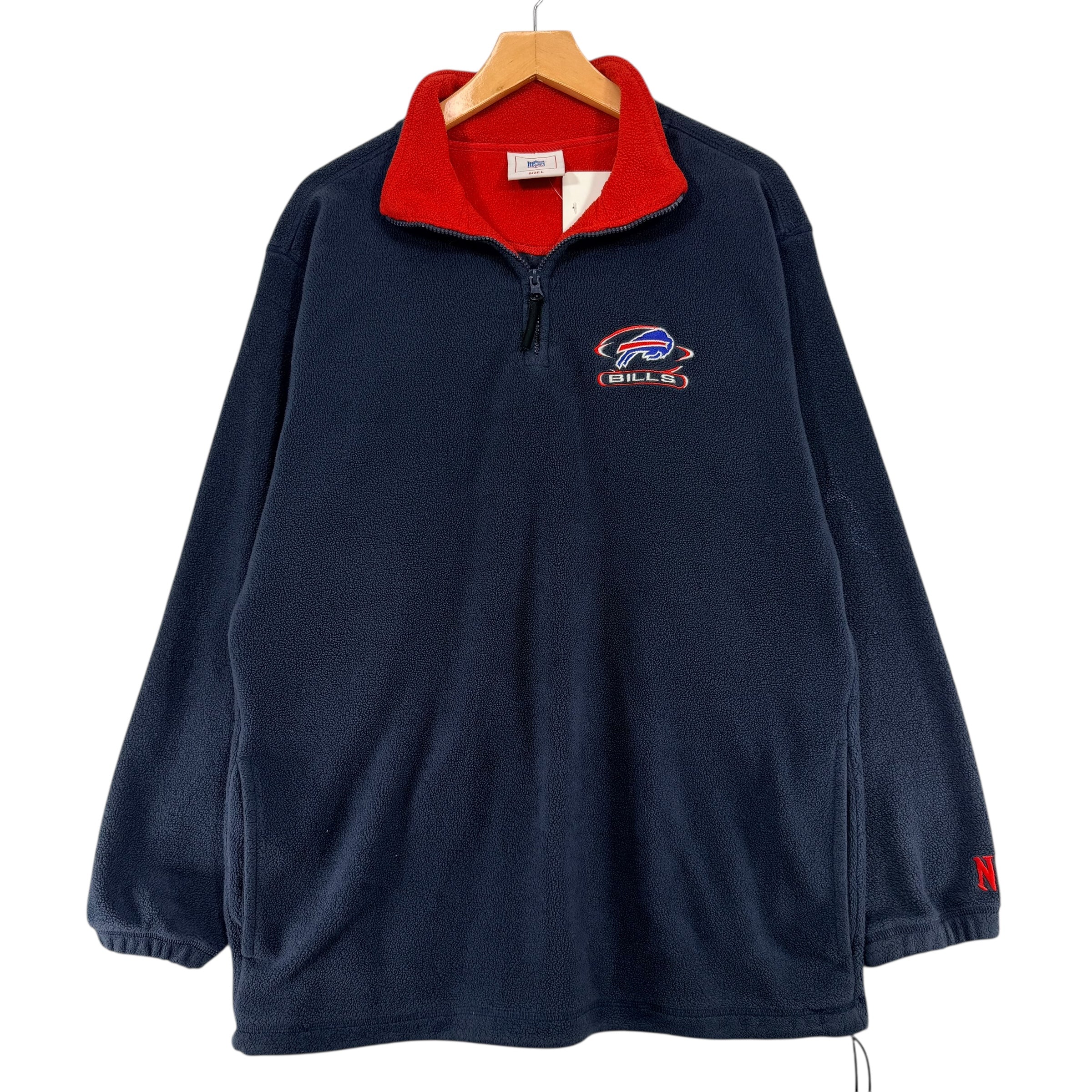Vintage Buffalo Bills Fleece Sweatshirt Large