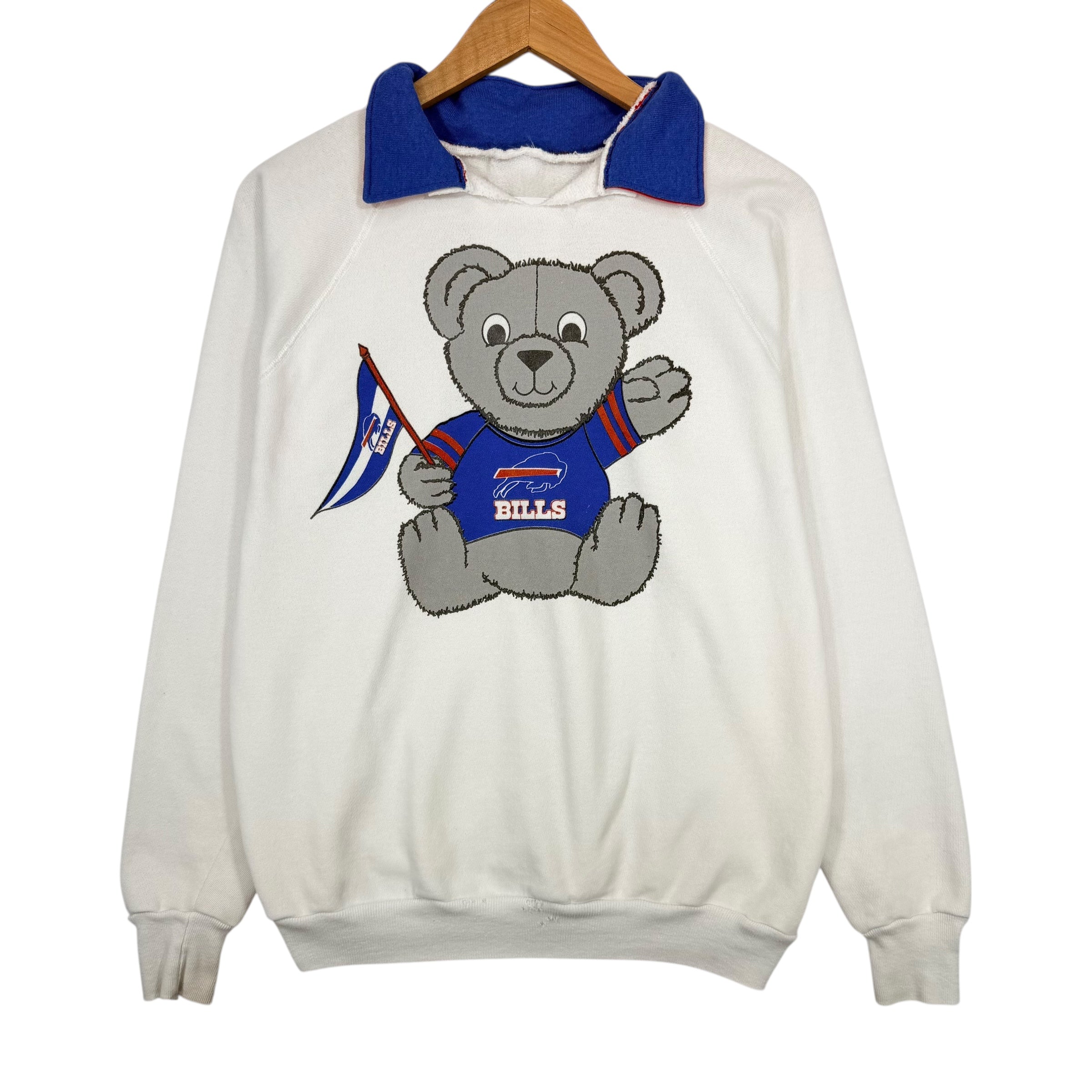 Vintage Buffalo Bills Reworked Collared Sweatshirt Medium
