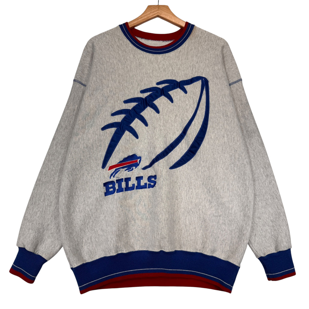 Vintage Buffalo Bills Embroidered Crewneck Sweatshirt XL