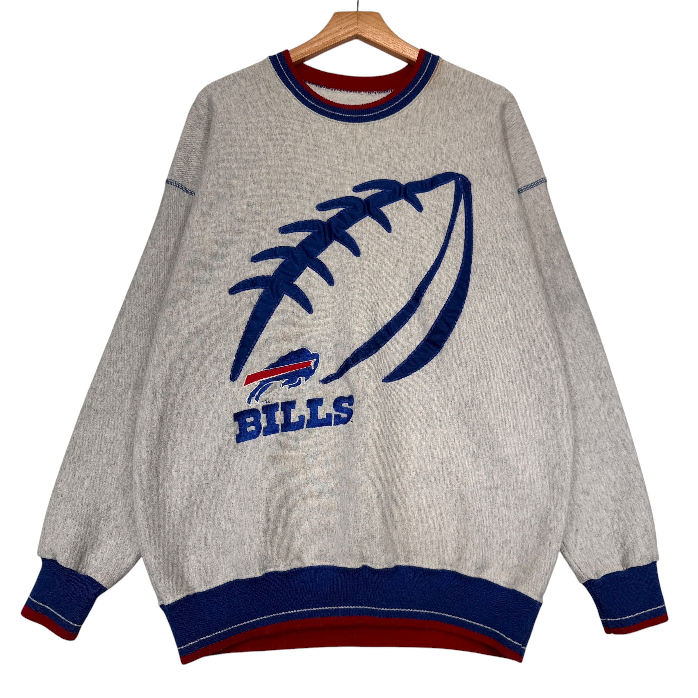 Vintage Buffalo Bills Embroidered Crewneck Sweatshirt XL