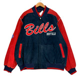 Vintage Buffalo Bills Suede Leather Jacket XXL