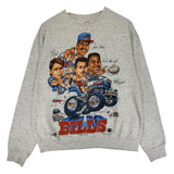 Vintage Buffalo Bills Caricature Cartoon Crewneck Sweatshirt Large