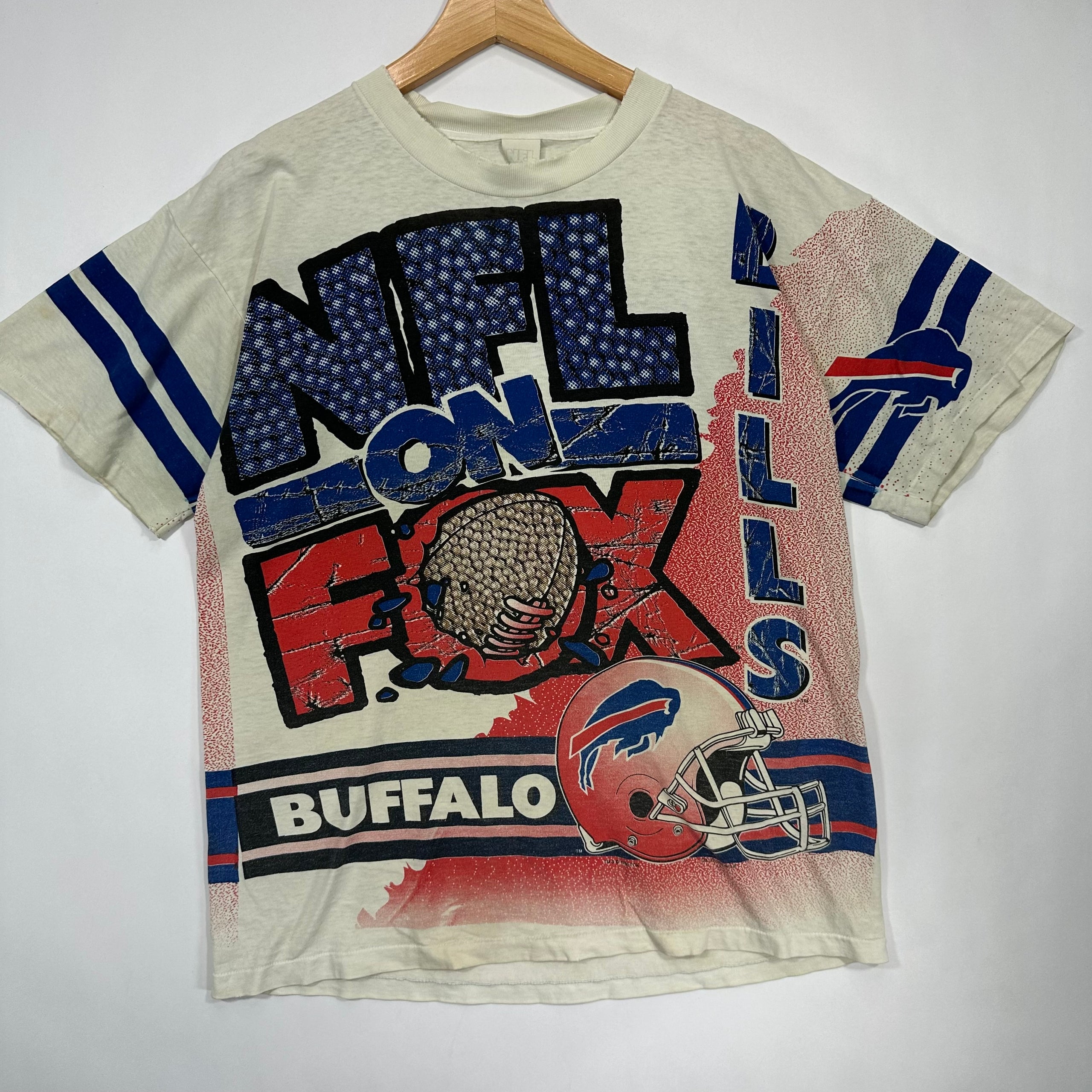 Vintage Buffalo Bills All Over Print Shirt Large