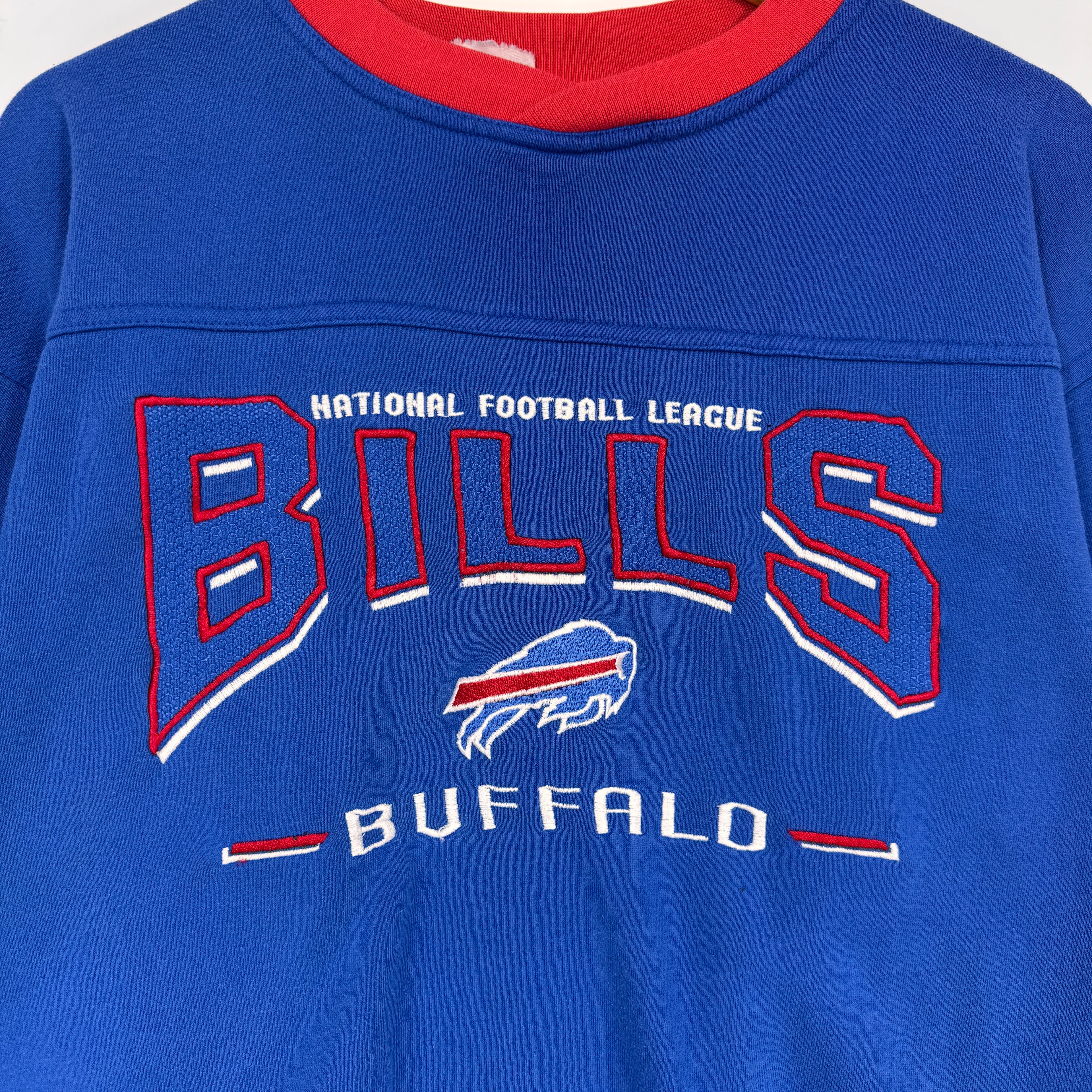 Vintage Buffalo Bills Embroidered Crewneck Sweatshirt Medium