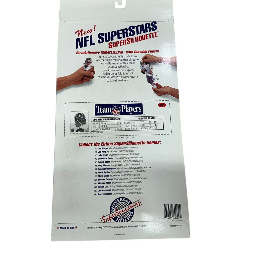 Vintage Buffalo Bills Jim Kelly Wall Sticker