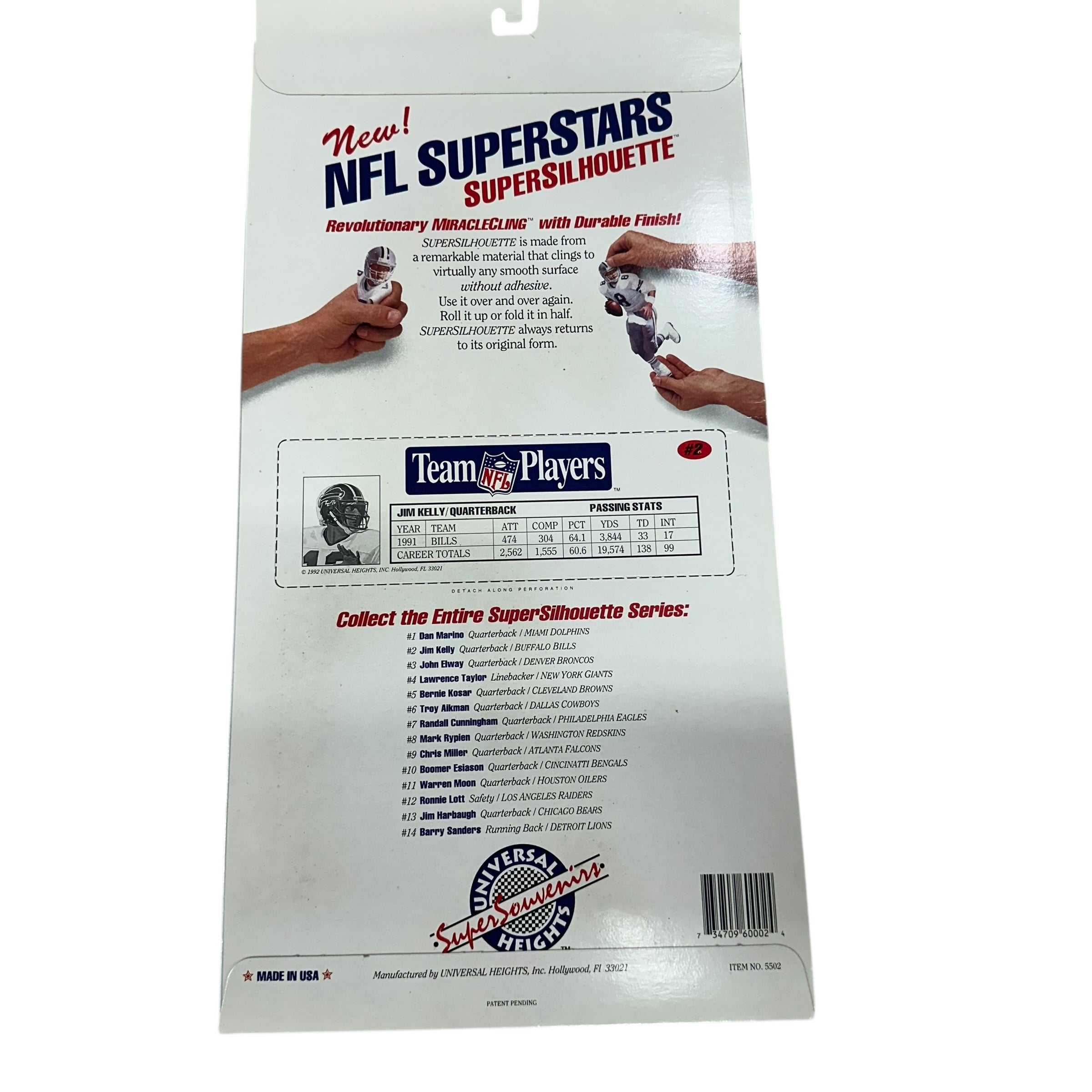 Vintage Buffalo Bills Jim Kelly Wall Sticker