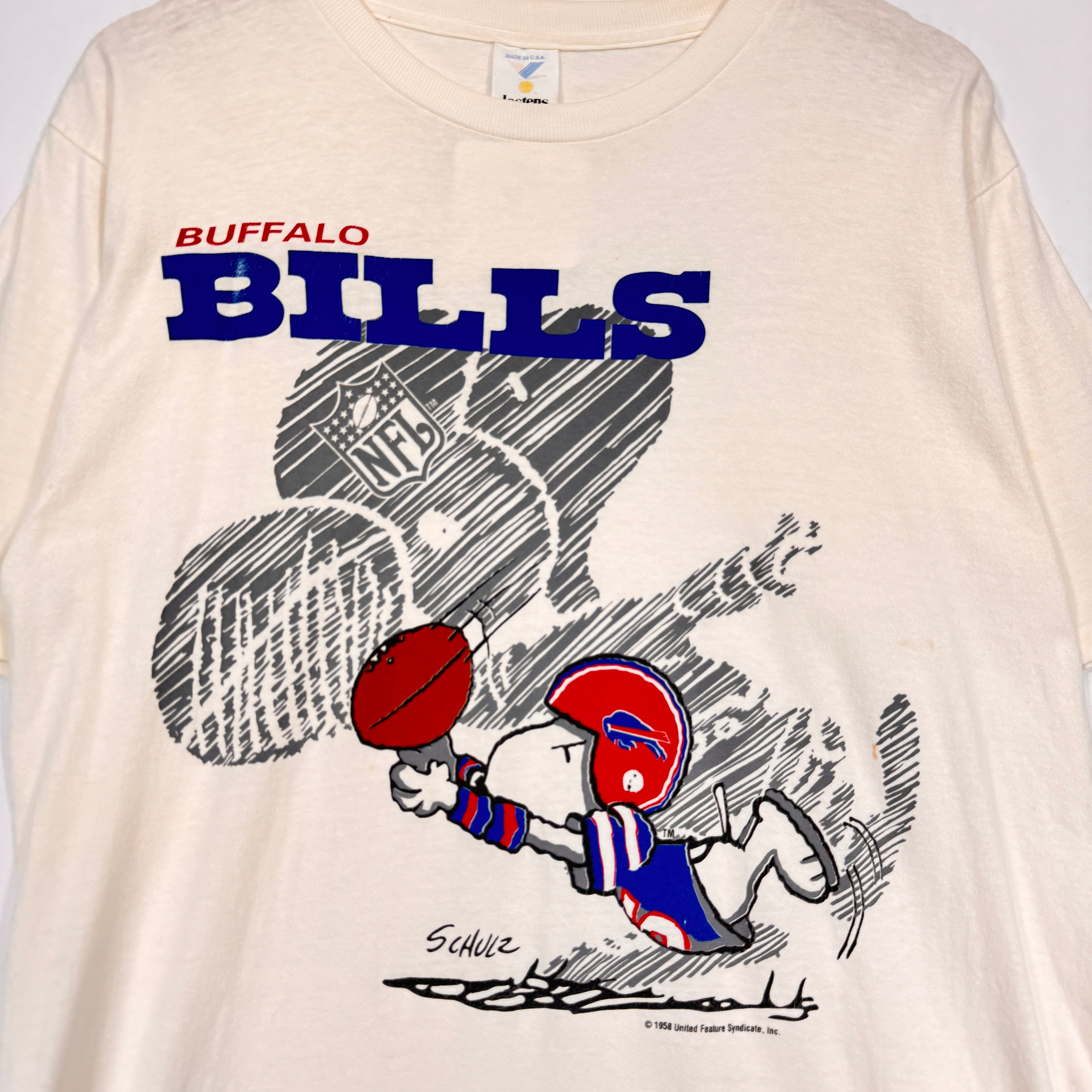 Vintage Buffalo Bills Snoopy Cartoon Shirt Large