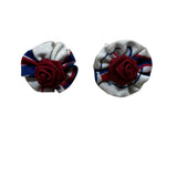 Vintage Buffalo Bills Flower Earrings