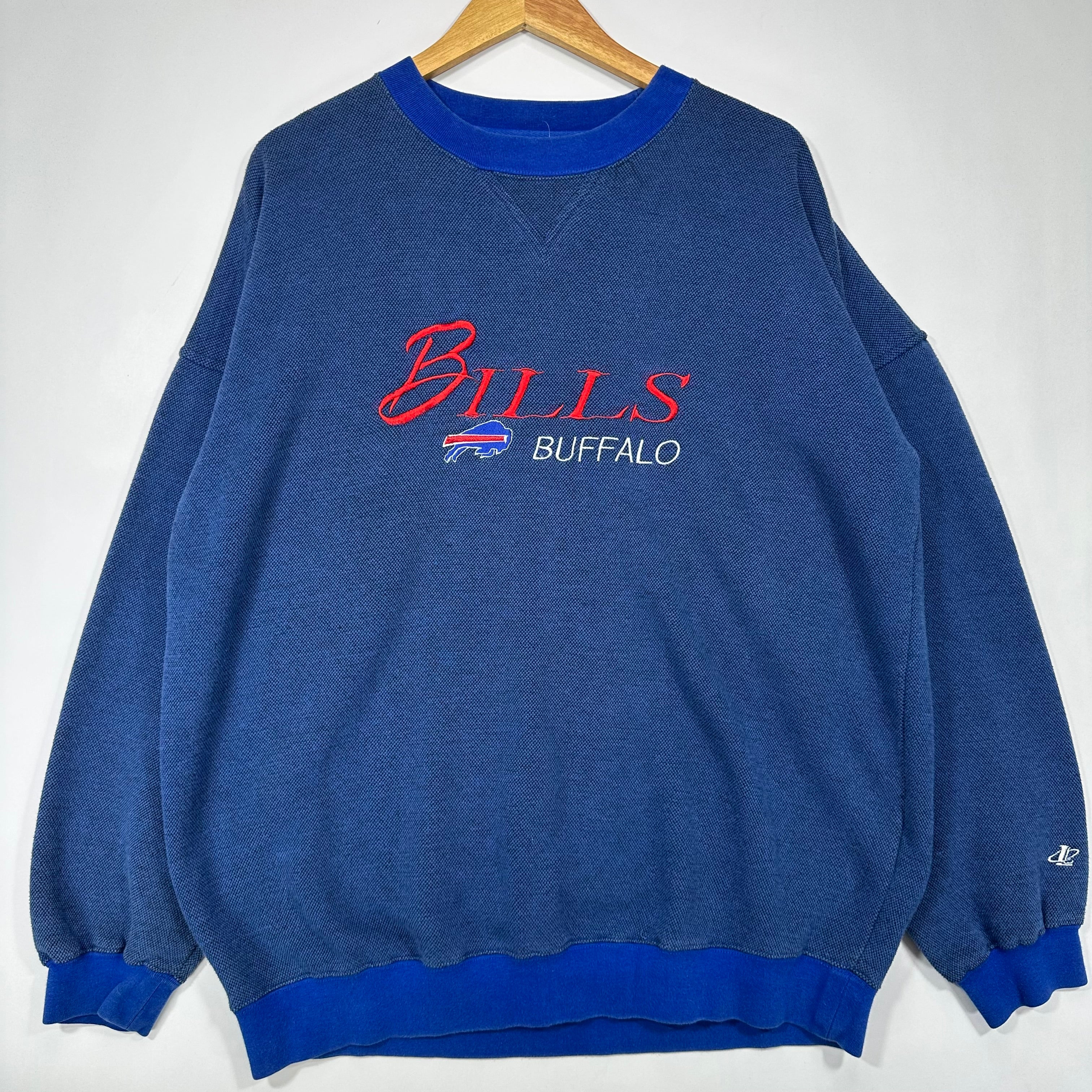 Vintage Buffalo Bills Embroidered Crewneck Sweatshirt XL