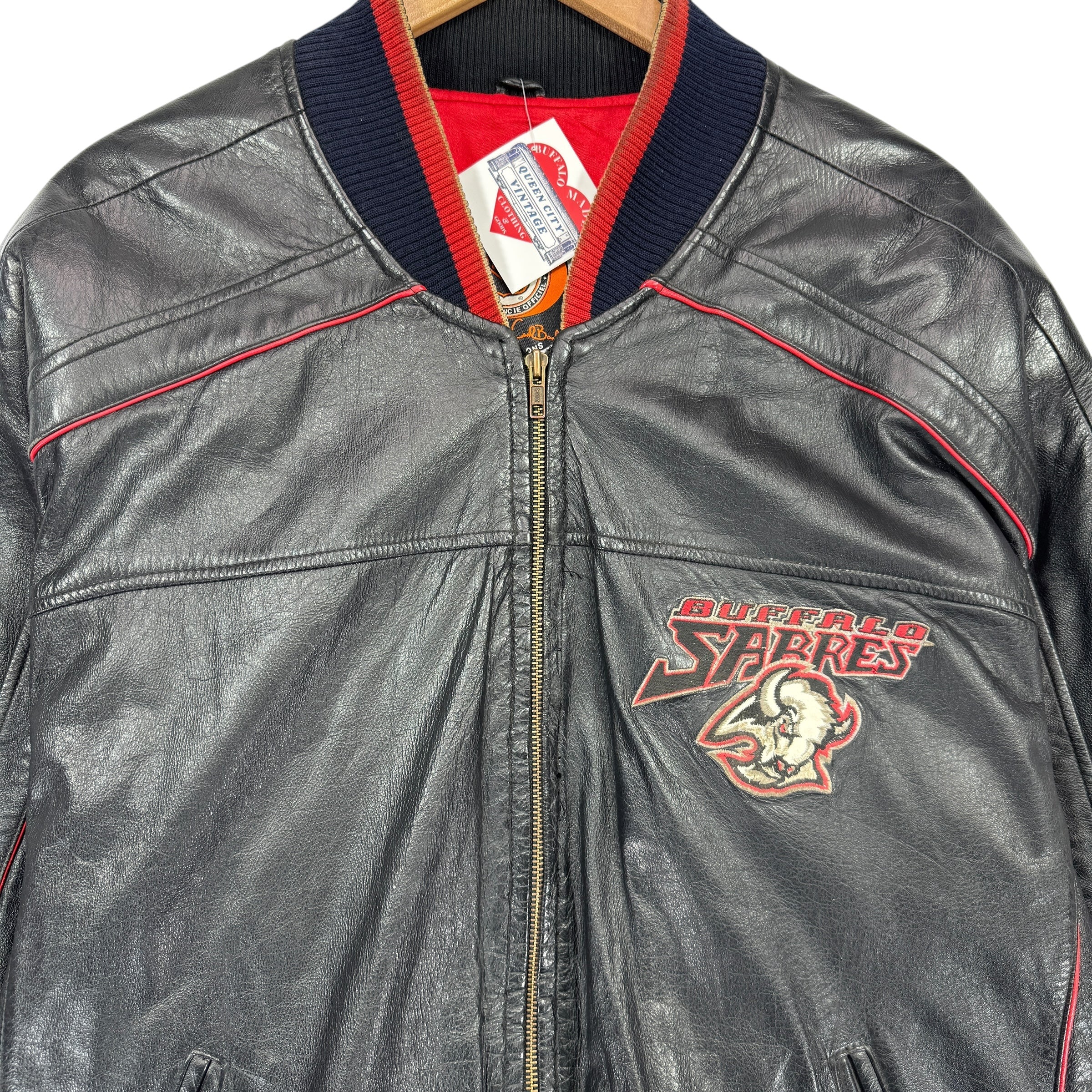 Vintage Buffalo Sabres Leather Jacket XL
