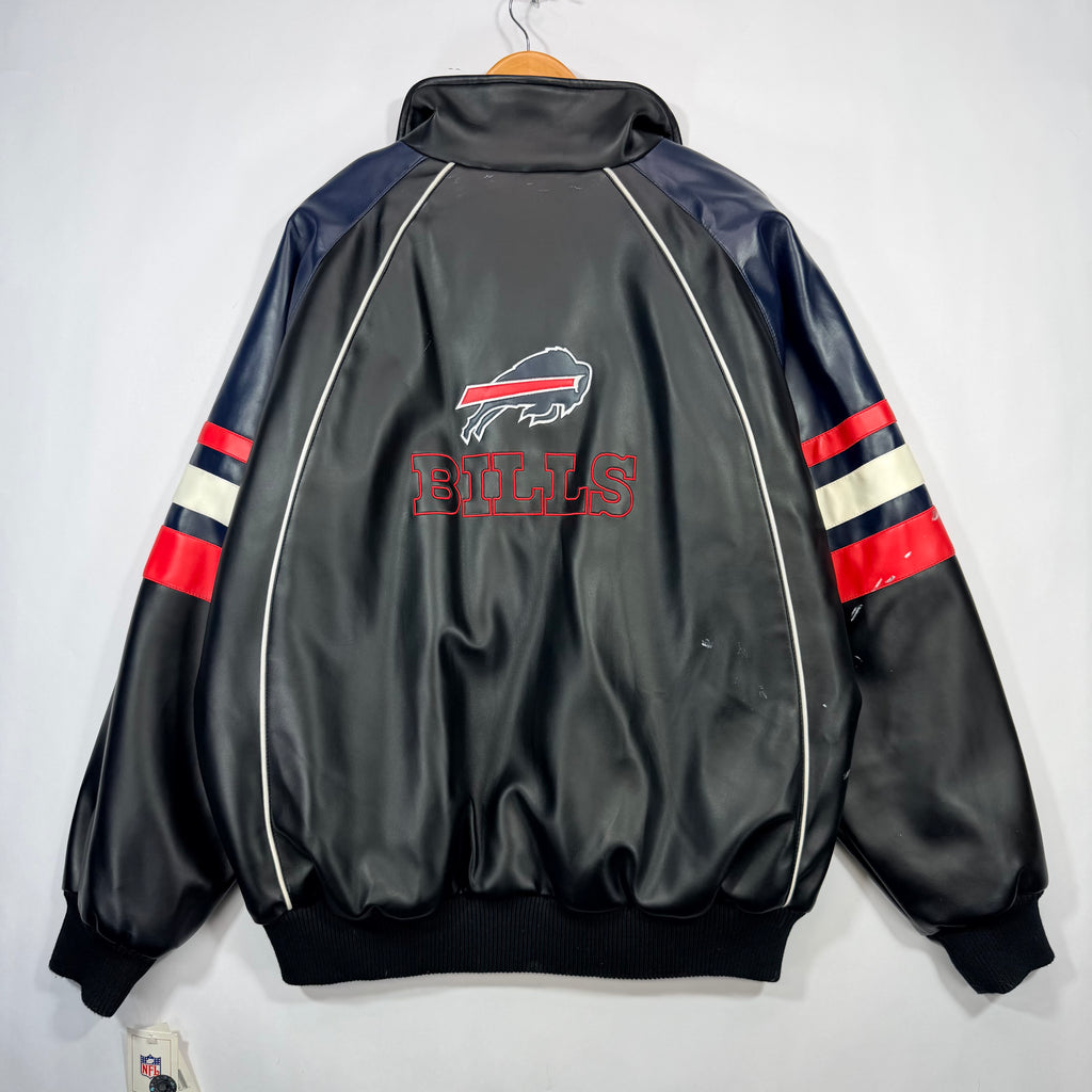 Vintage Buffalo Bills Vegan Leather Jacket XL