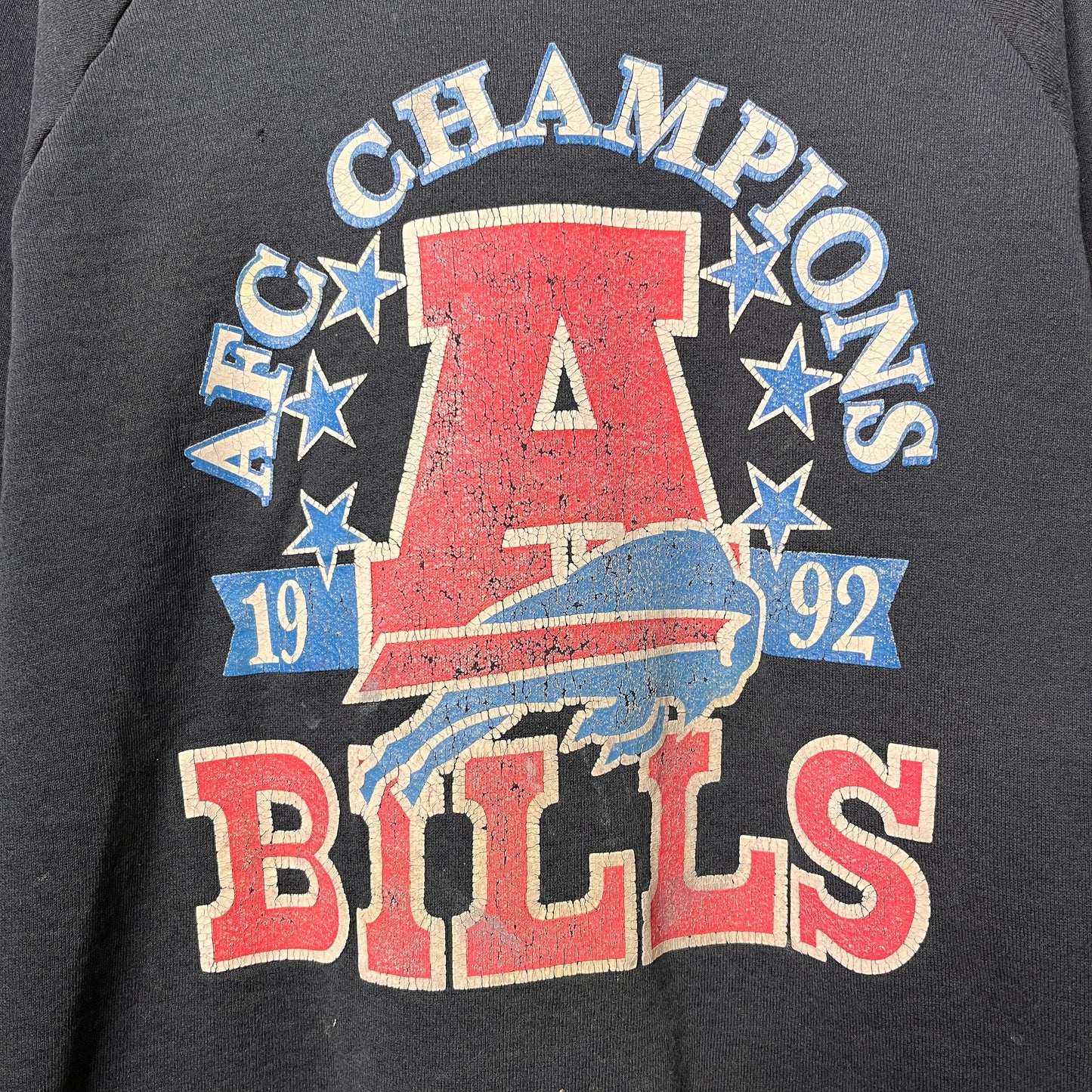 Vintage Buffalo Bills 1992 AFC Champions Crewneck Sweatshirt Large