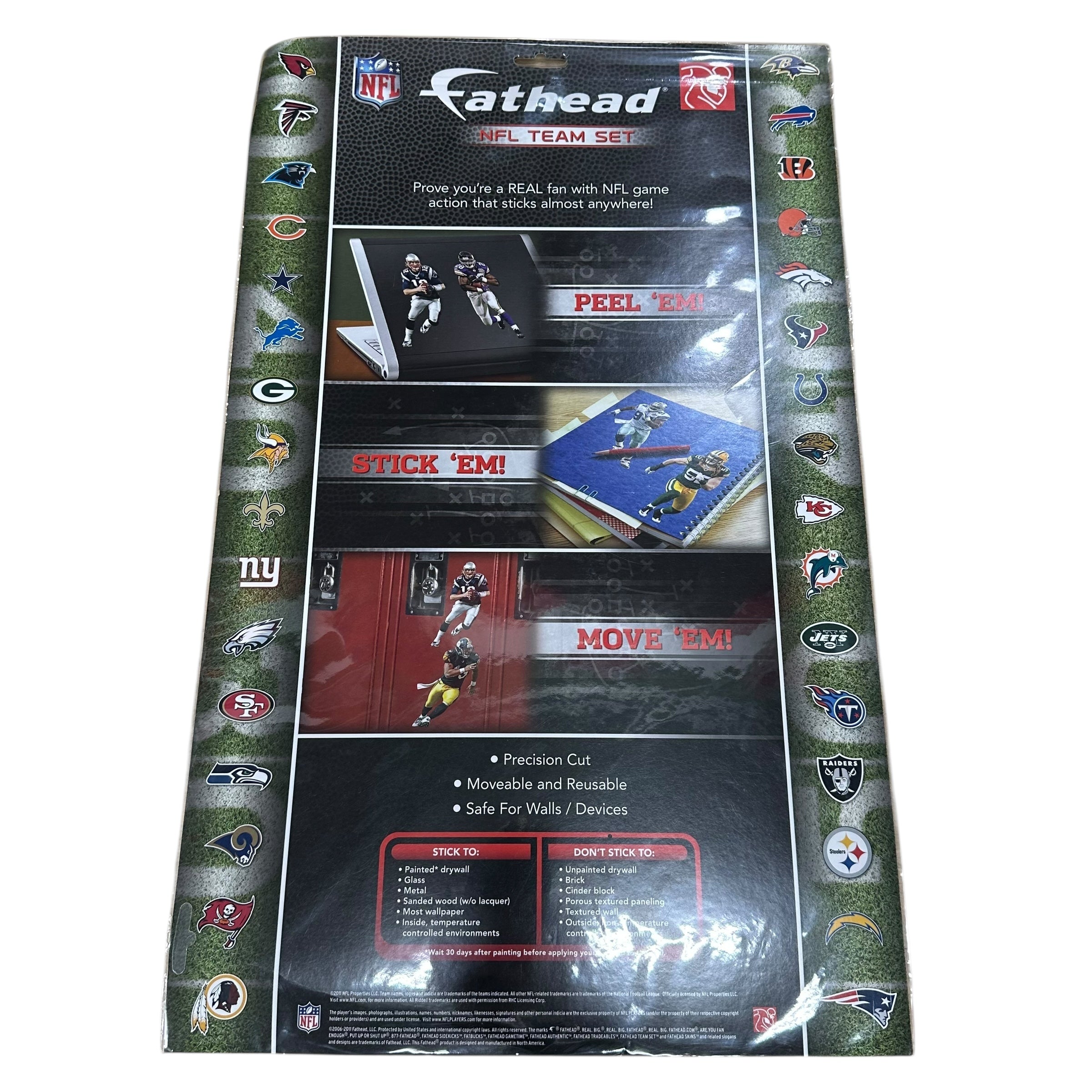 Vintage Buffalo Bills 2011 Fathead Wall Sticker Team Set