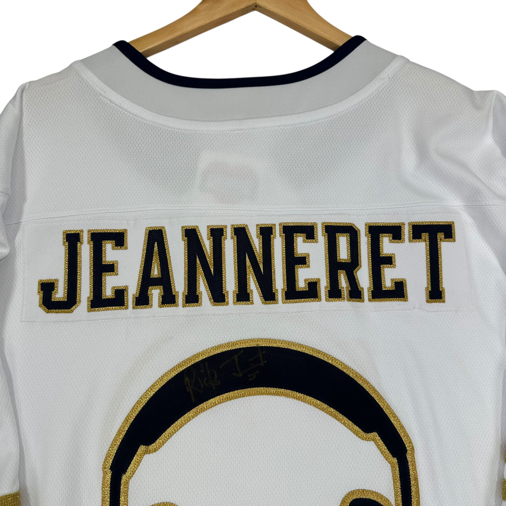 Autographed Rick Jeanneret 50th Anniversary Buffalo Sabres Jersey XXL