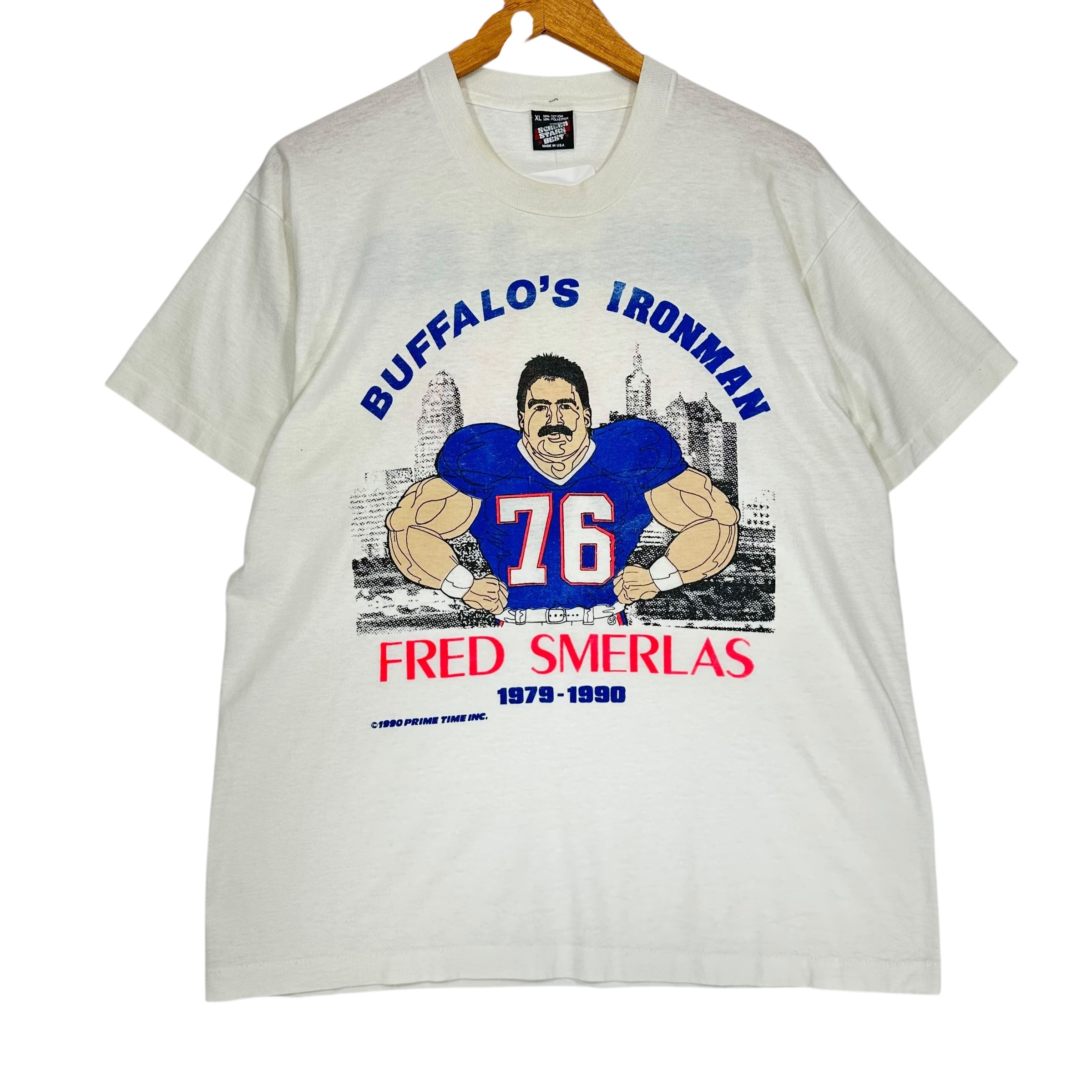 Vintage Buffalo Bills Fred Smerlas Shirt XL