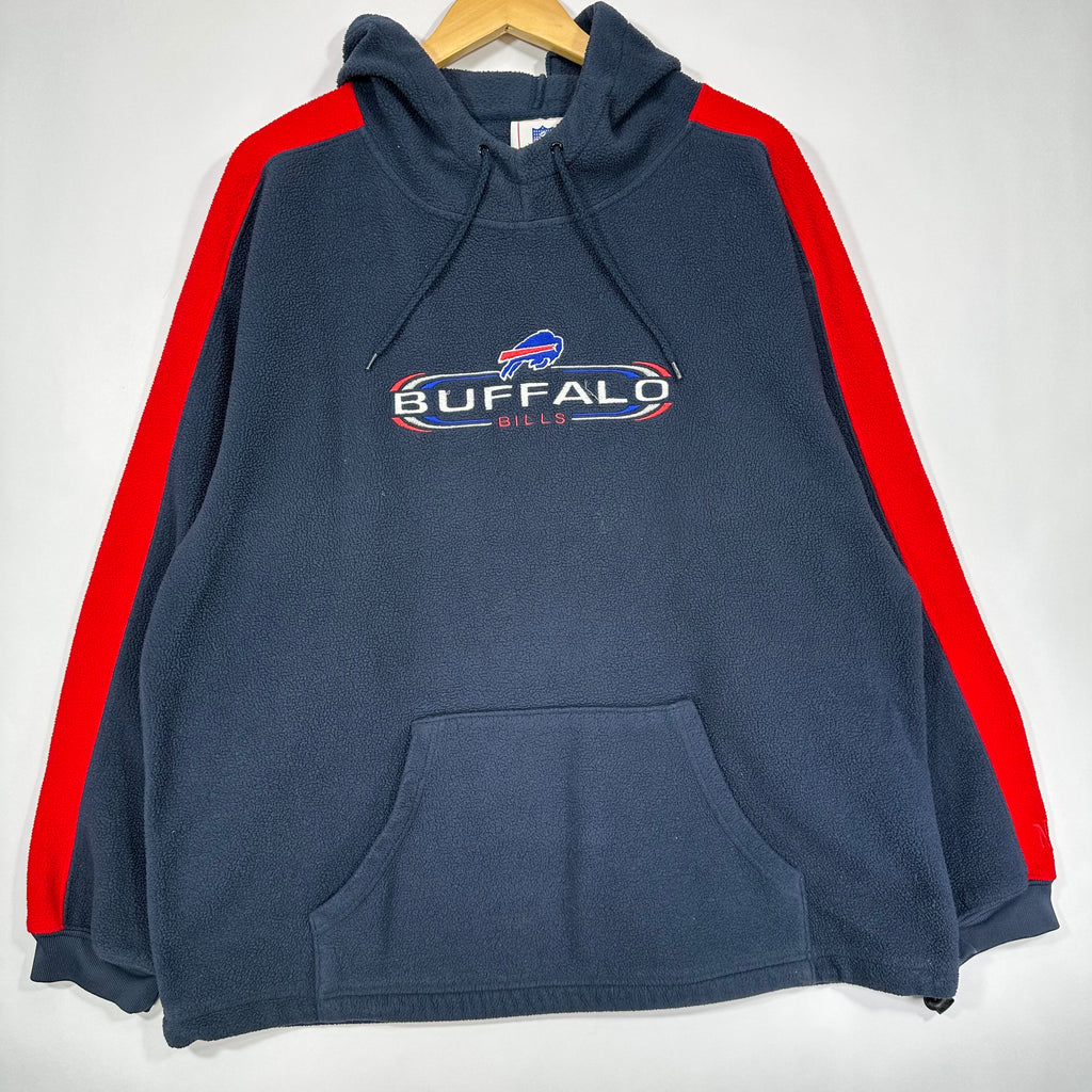 Vintage Buffalo Bills Embroidered Fleece Hoodie Sweatshirt XL