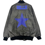 Vintage Buffalo Bills Suede Leather Bomber Jacket XL