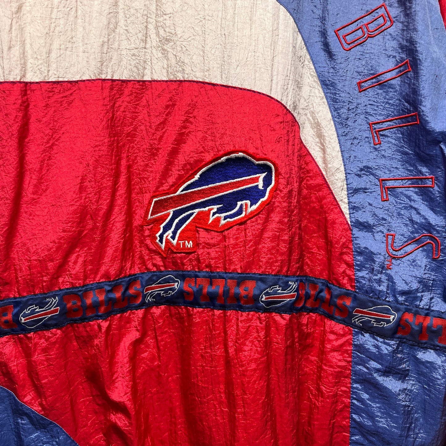 Vintage Buffalo Bills Parka Windbreaker Jacket XL