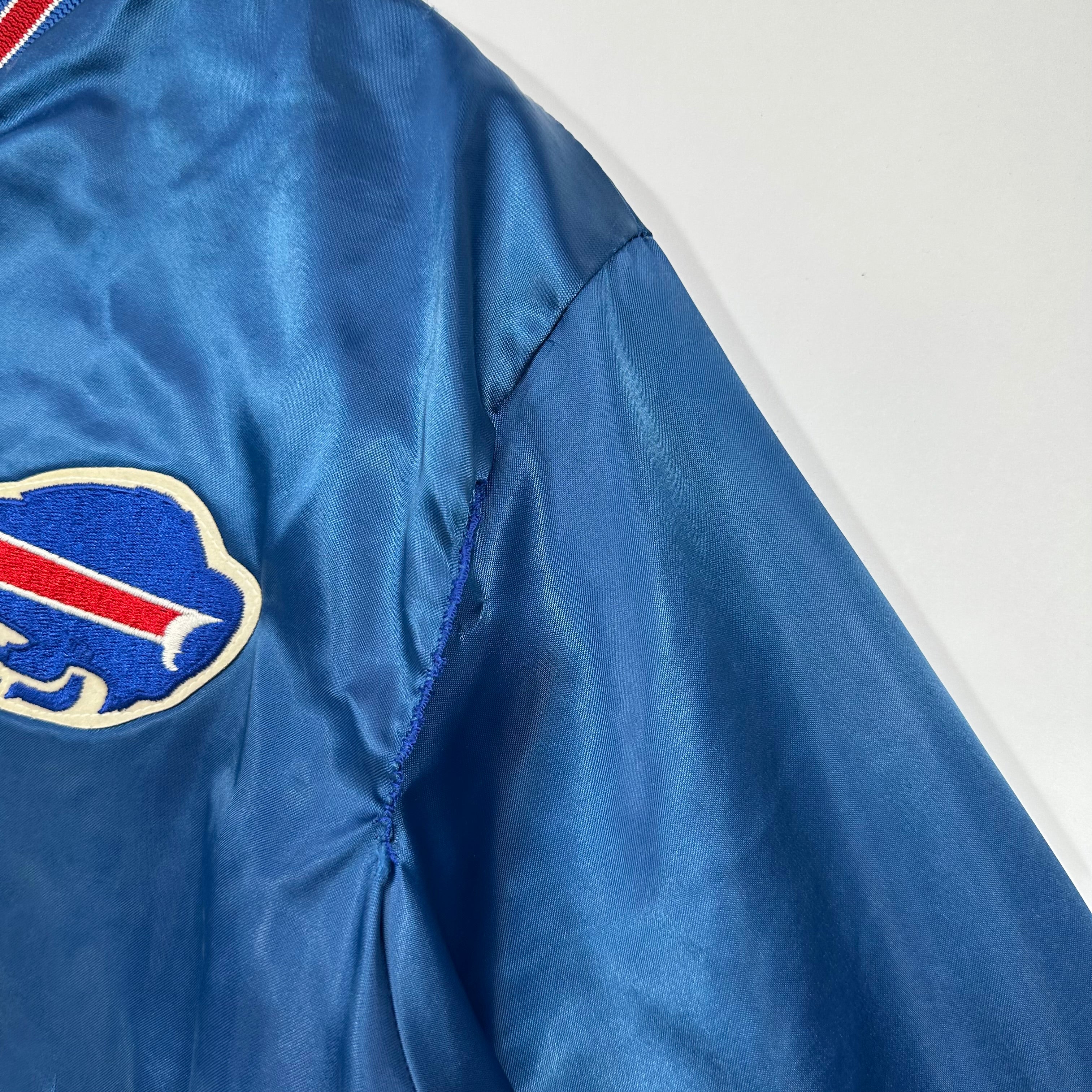 Vintage Buffalo Bills Backscript Satin Jacket Large