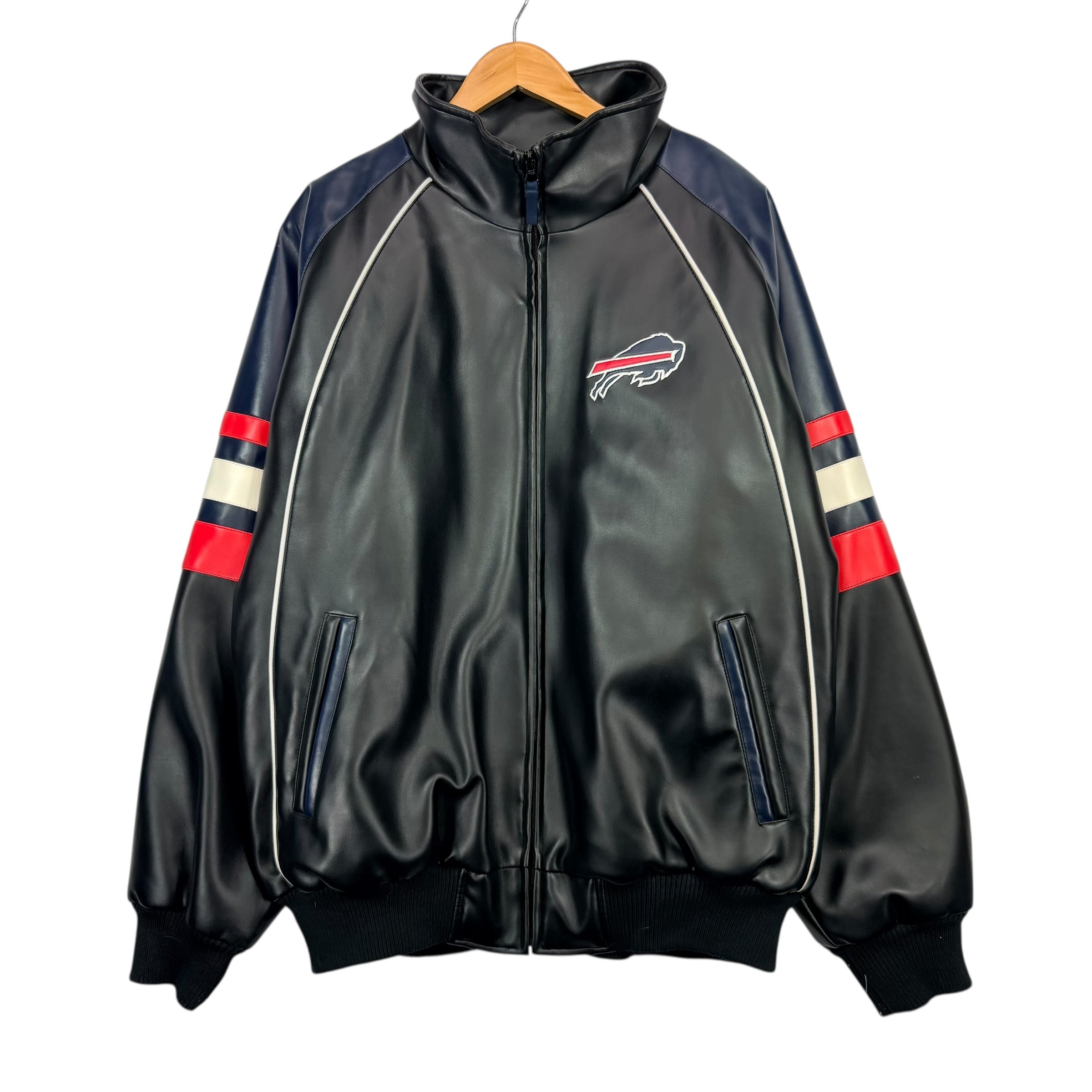 Vintage Buffalo Bills Vegan Leather Jacket XL