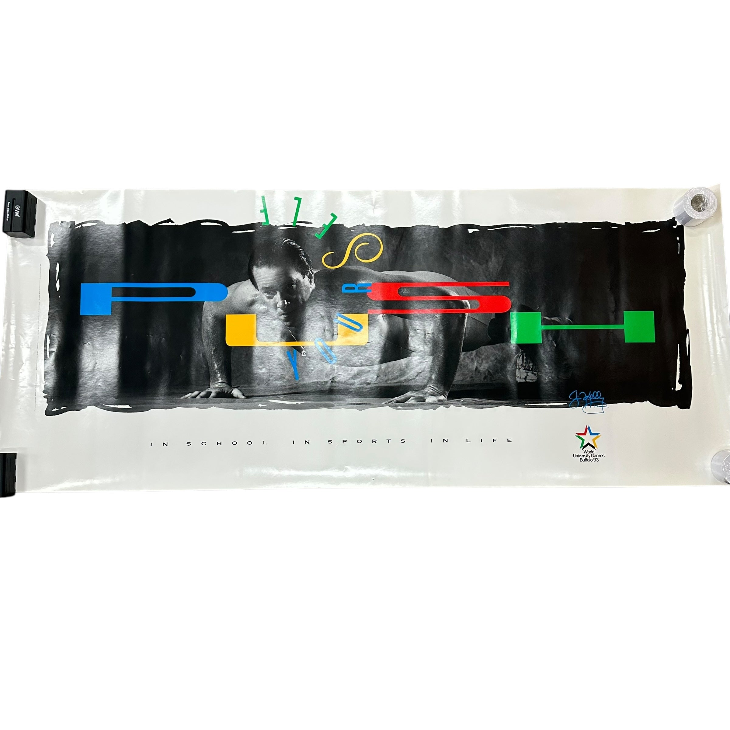 Vintage Buffalo Bills Jim Kelly Pushup Poster