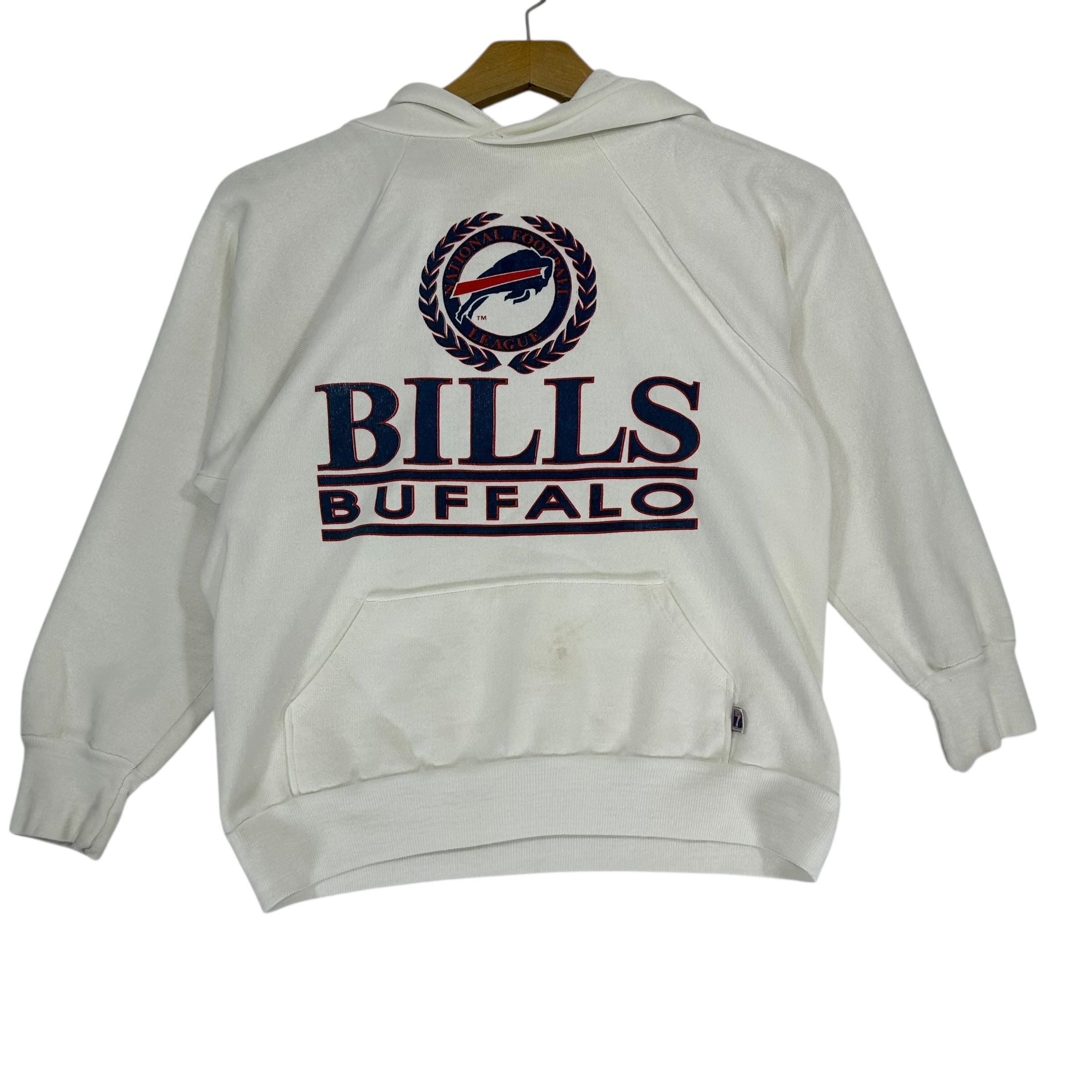 Vintage Kids Buffalo Bills Hoodie Sweatshirt Size Large 14/16