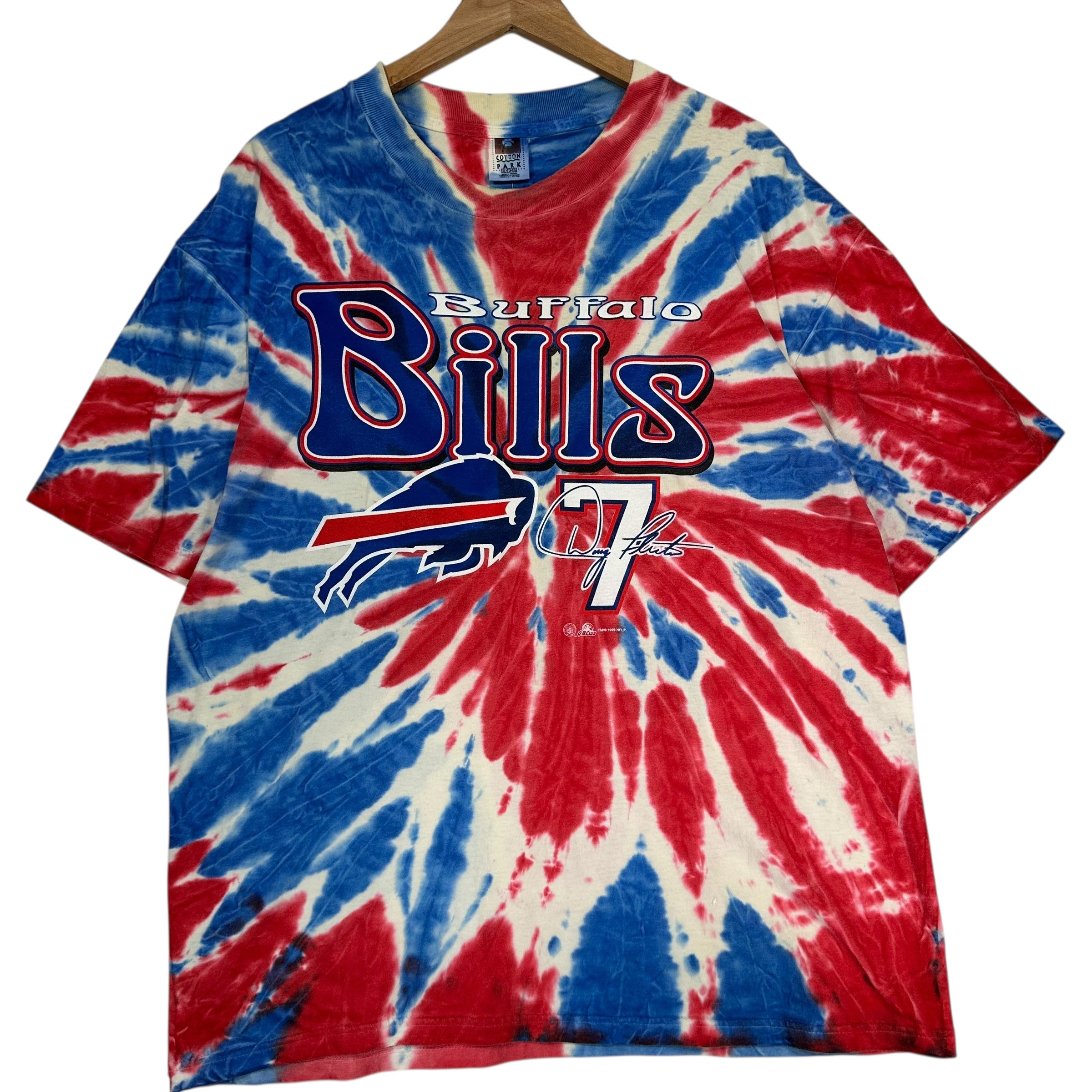 Vintage Buffalo Bills Doug Flutie Tie Dye Shirt XL