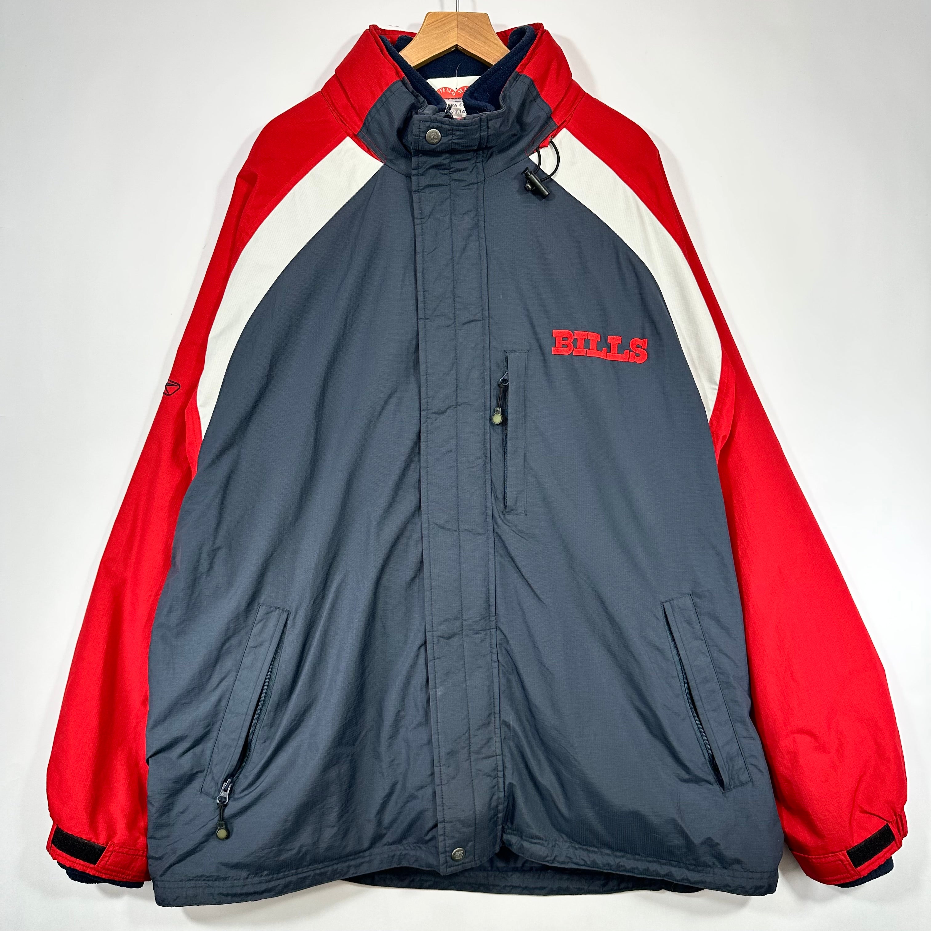 Vintage Buffalo Bills Fleece Lined Parka Jacket XXL