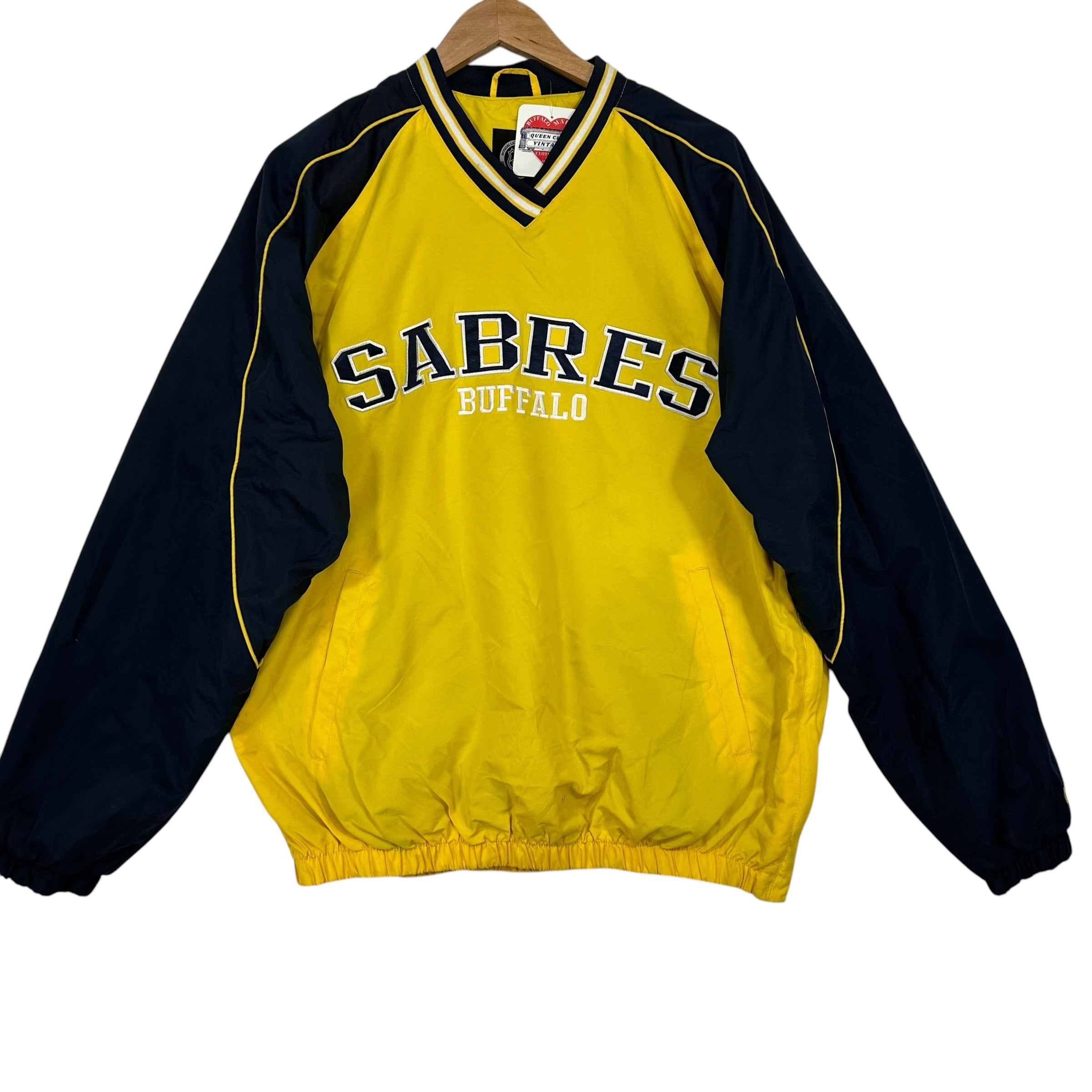 Vintage Buffalo Sabres DEADSTOCK Pullover Windbreaker Jacket Large