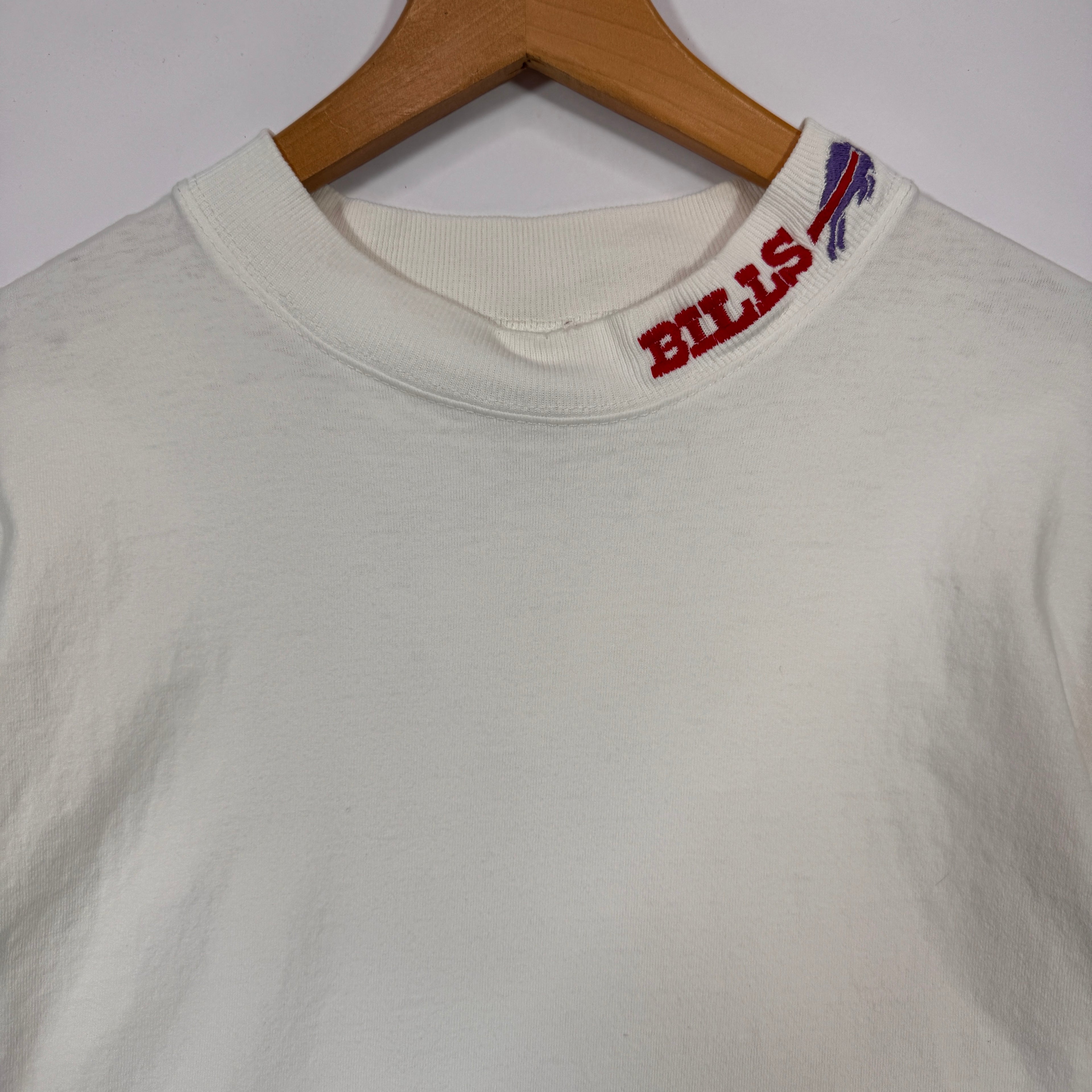 Vintage Buffalo Bills Mockneck Shirt Large
