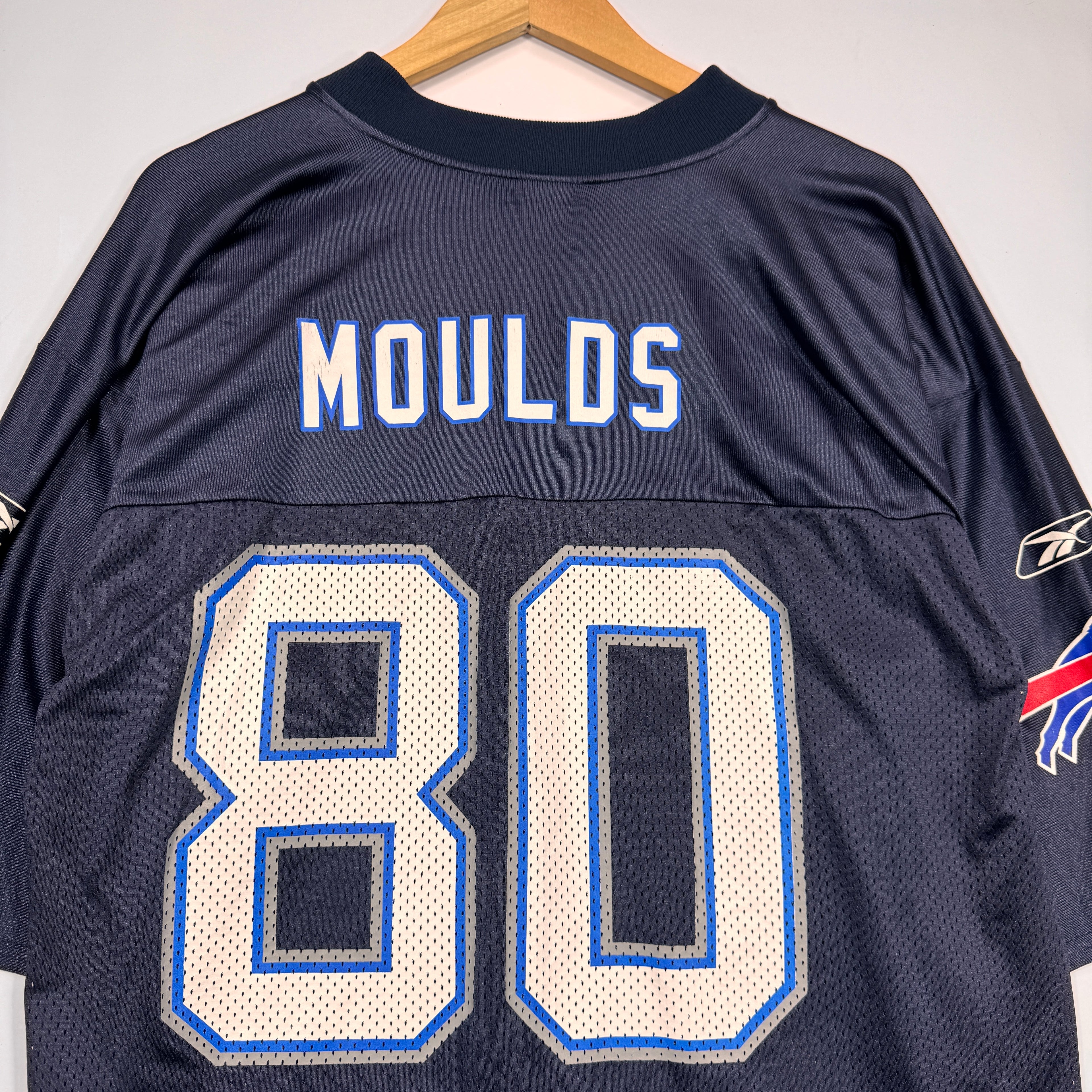 Vintage Buffalo Bills Moulds #80 Jersey Shirt Large