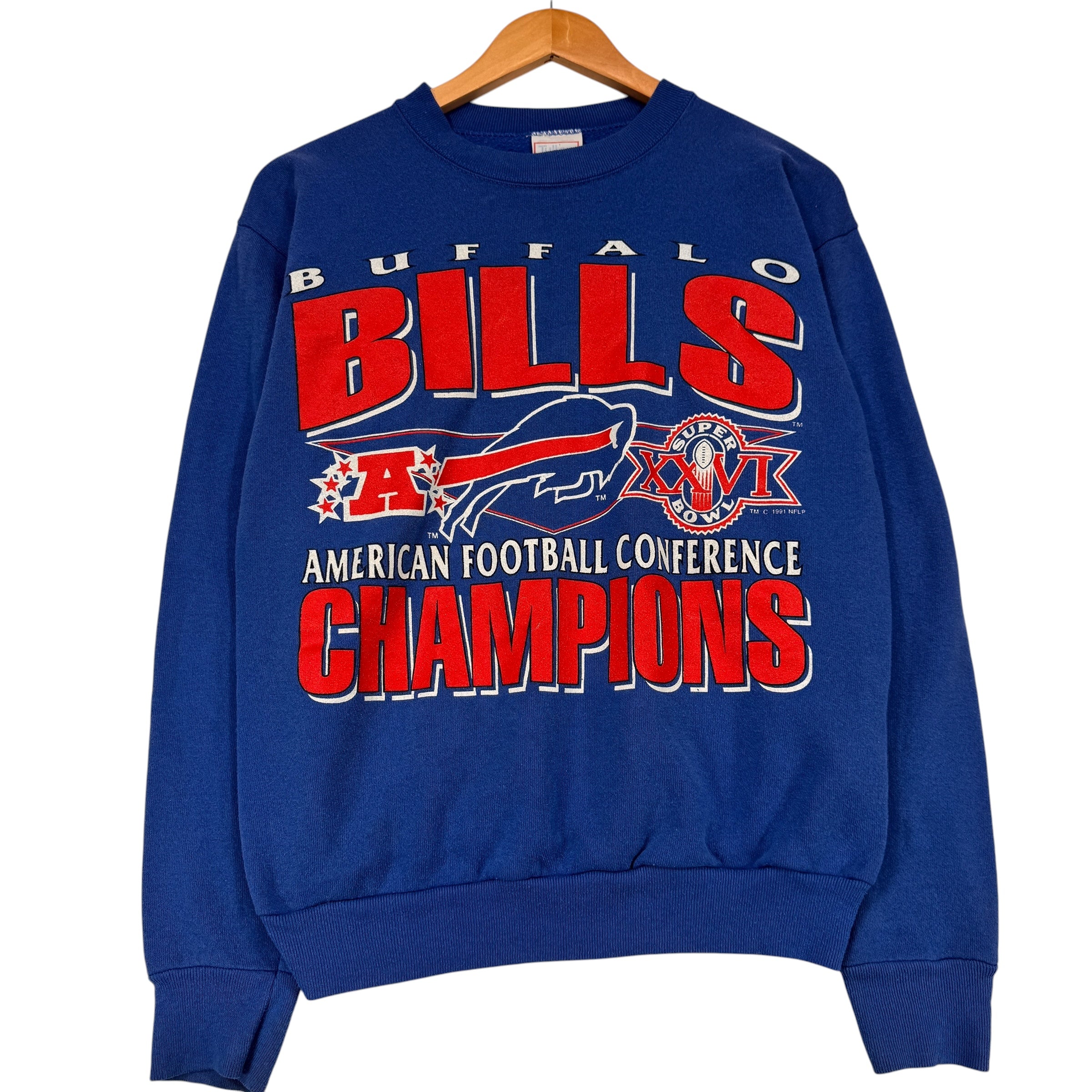 Vintage Buffalo Bills AFC Champions Crewneck Sweatshirt Small