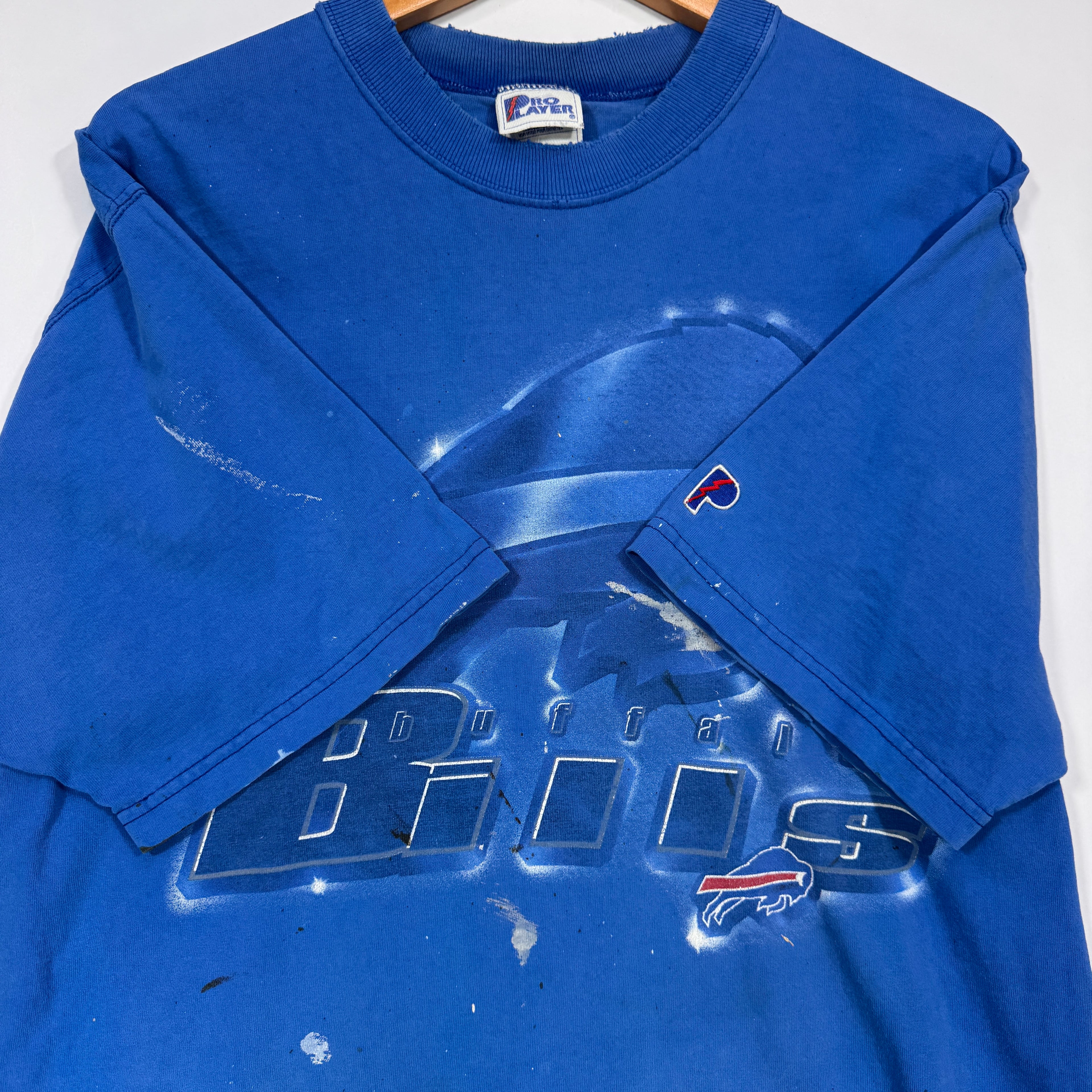 Vintage Buffalo Bills Thrashed Shirt Large