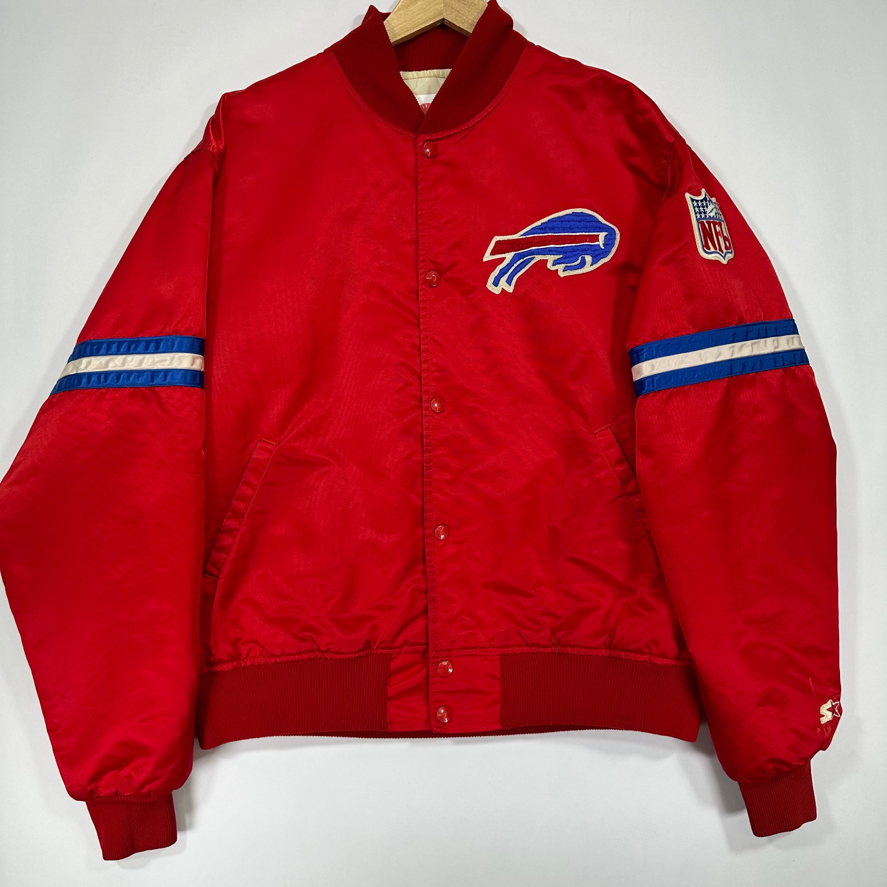 Vintage Buffalo Bills Red Starter Satin Jacket XL