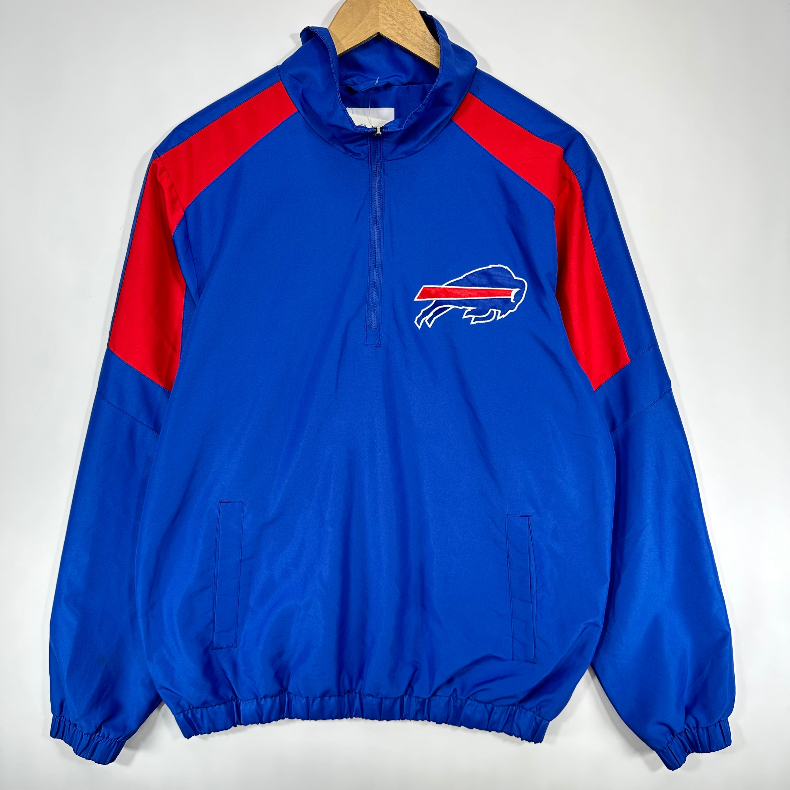 Vintage Buffalo Bills Pullover Windbreaker Jacket Large