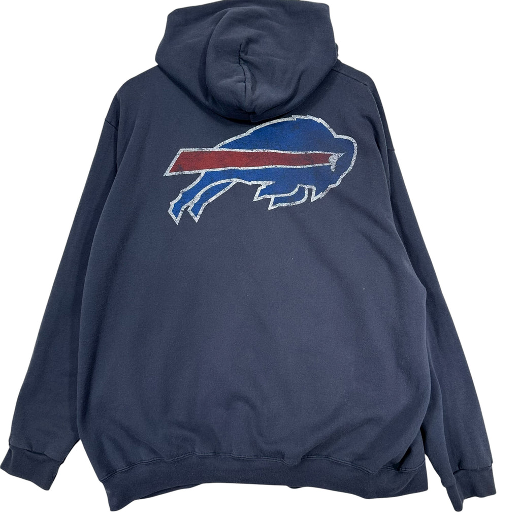 Vintage Buffalo Bills Zip Hoodie Sweatshirt Large