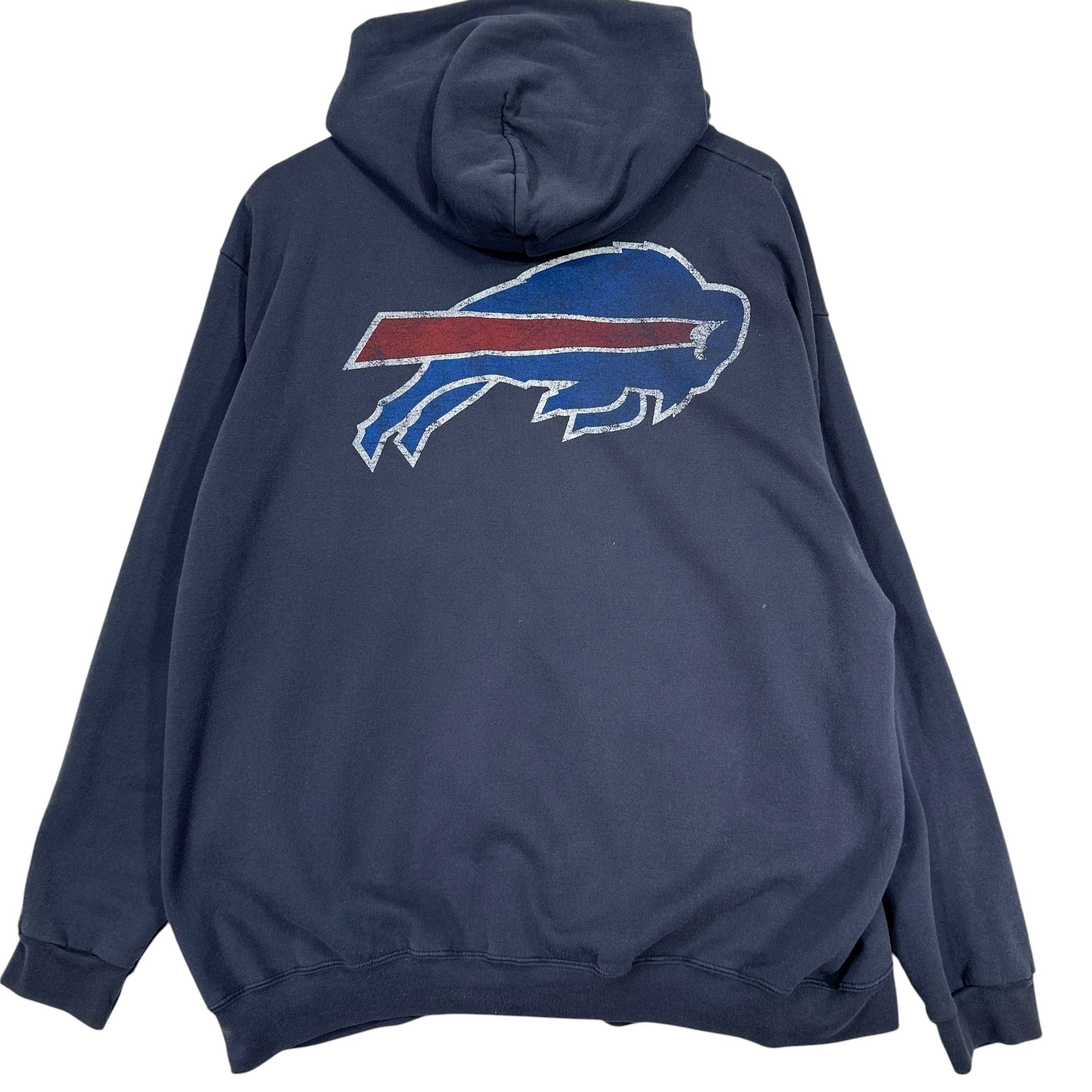 Vintage Buffalo Bills Zip Hoodie Sweatshirt Large