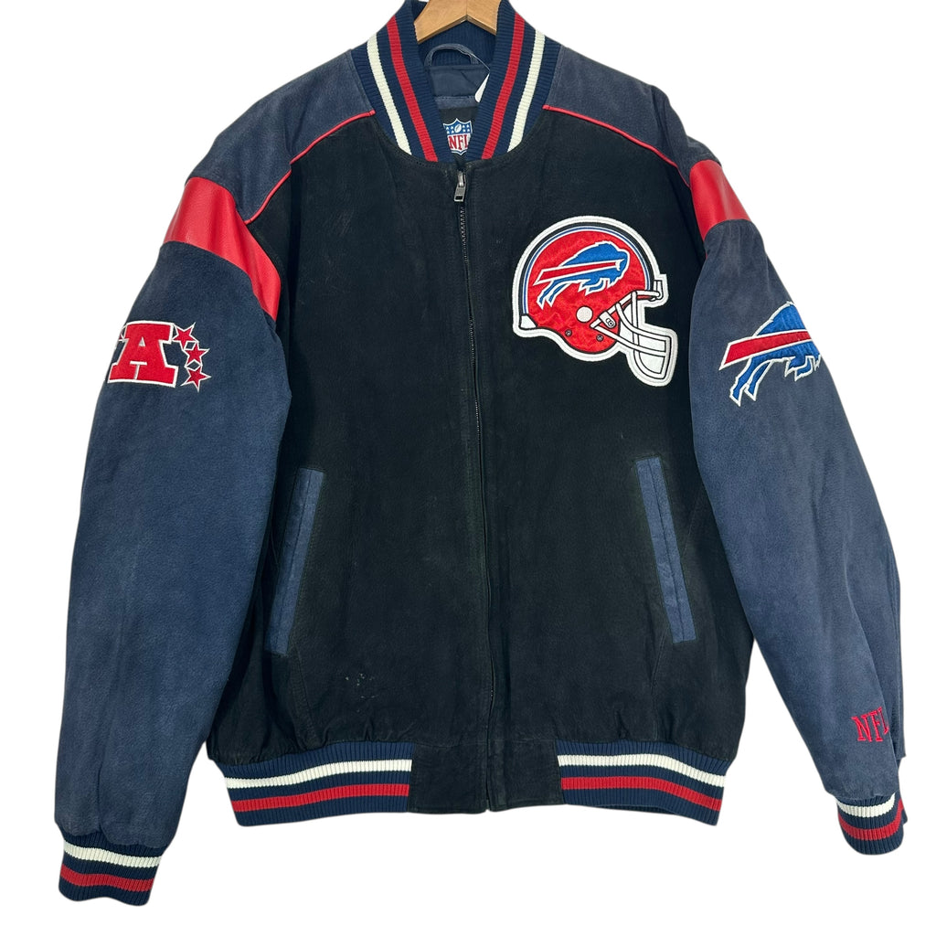 Vintage Buffalo Bills Suede Leather Jacket XL