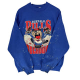 Vintage Buffalo Bills Taz Cartoon Crewneck Sweatshirt XL