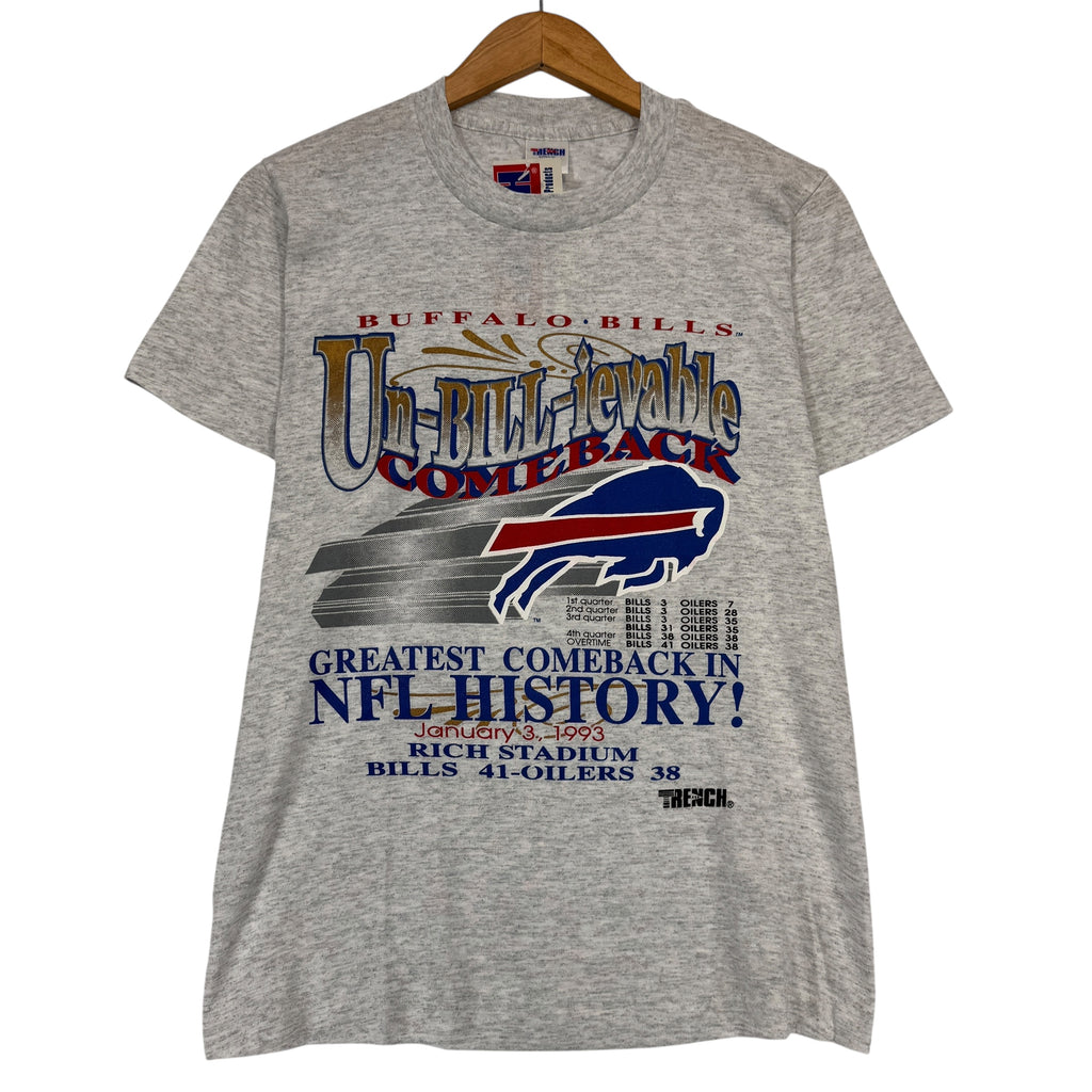 Vintage Buffalo Bills 1993 Un-Bill-ievable Comeback Shirt Small