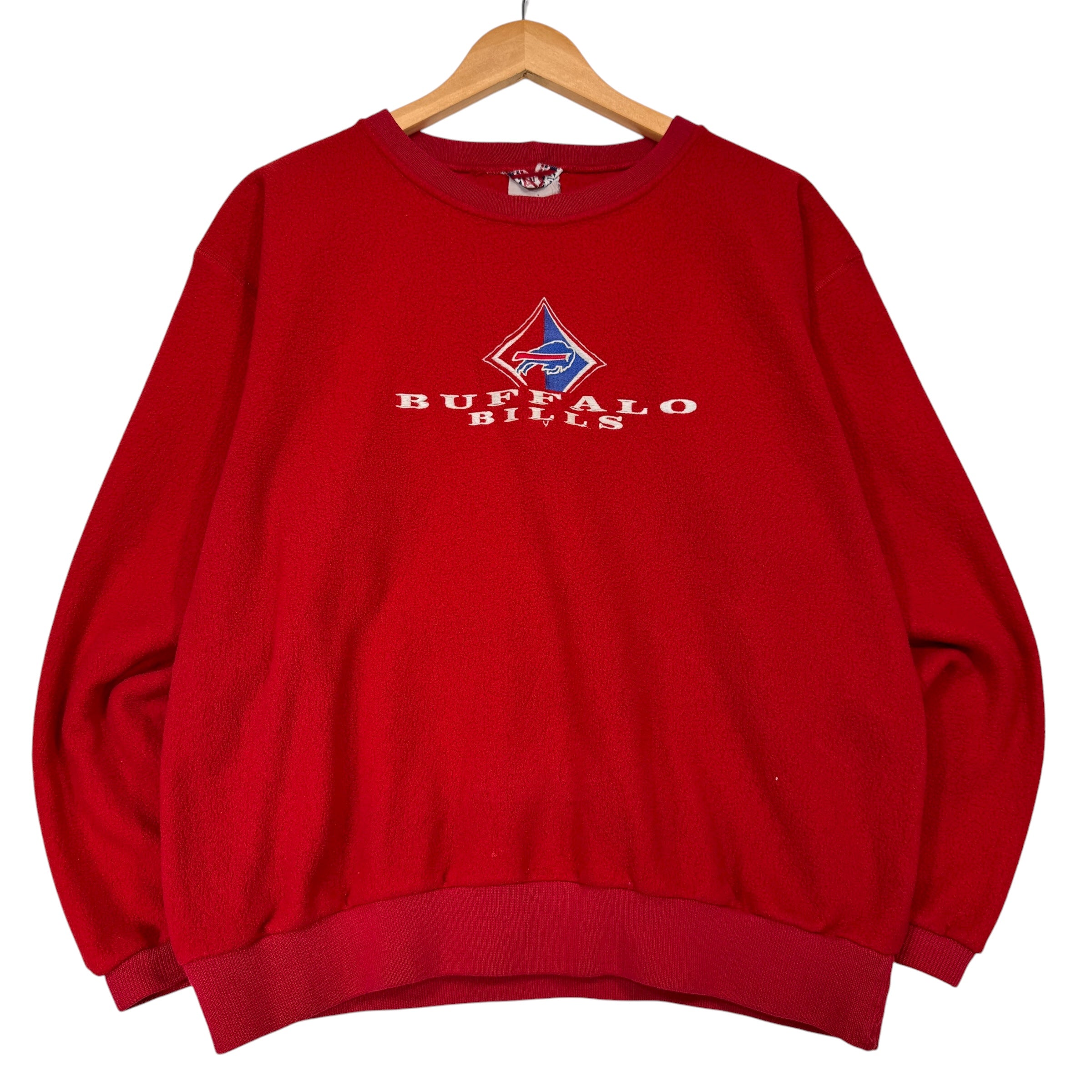 Vintage Buffalo Bills Fleece Crewneck Sweatshirt Medium